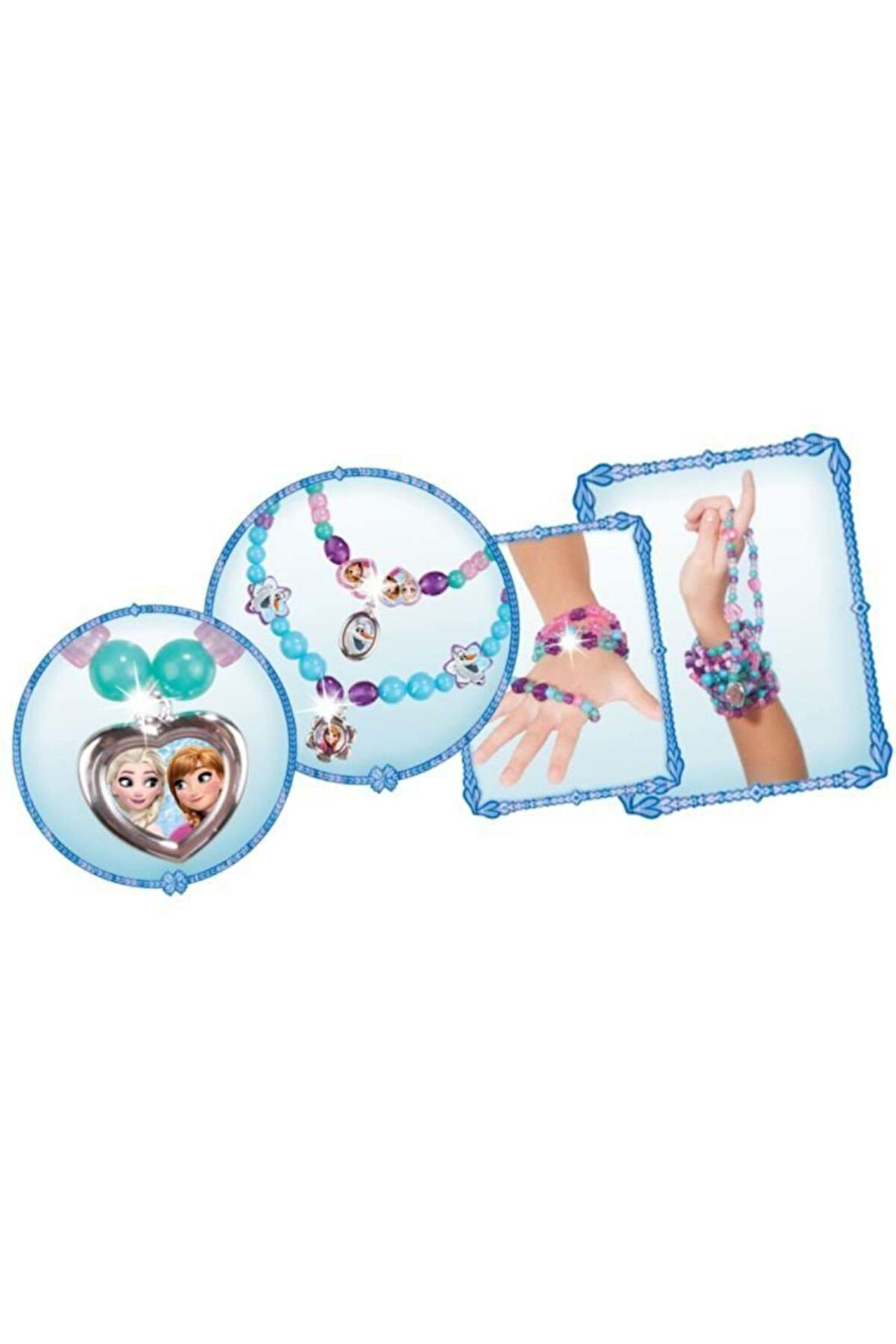 Kız Çocuk Oyuncak Dede Frozen Büyük Boncuk Takı Seti Erkek Çocuk Oyuncak Eğitici Oyuncaklar