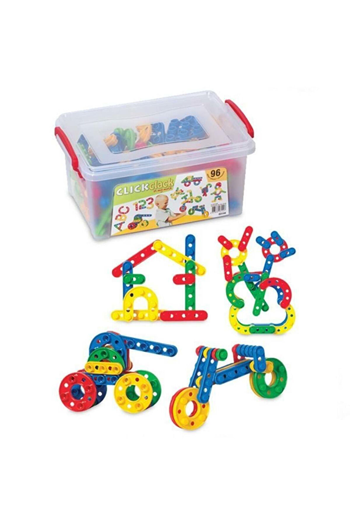 Kız Çocuk Oyuncak Dede Click Clack Puzzle Küçük Boy 96 Parça Erkek Çocuk Oyuncak Eğitici Oyuncaklar