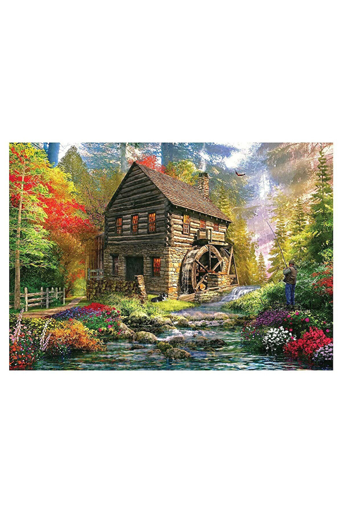 Kız Çocuk Oyuncak KS Mill Cottage 2000 Parça Puzzle Erkek Çocuk Oyuncak Eğitici Oyuncaklar