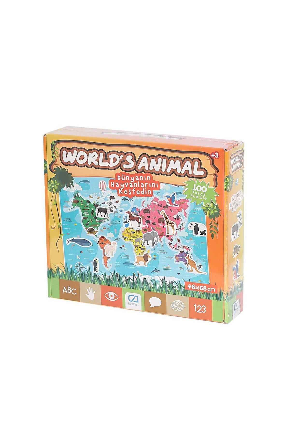 Kız Çocuk Oyuncak 5152 CAEGT-5152 Worlds Animal -CA Games Erkek Çocuk Oyuncak Eğitici Oyuncaklar