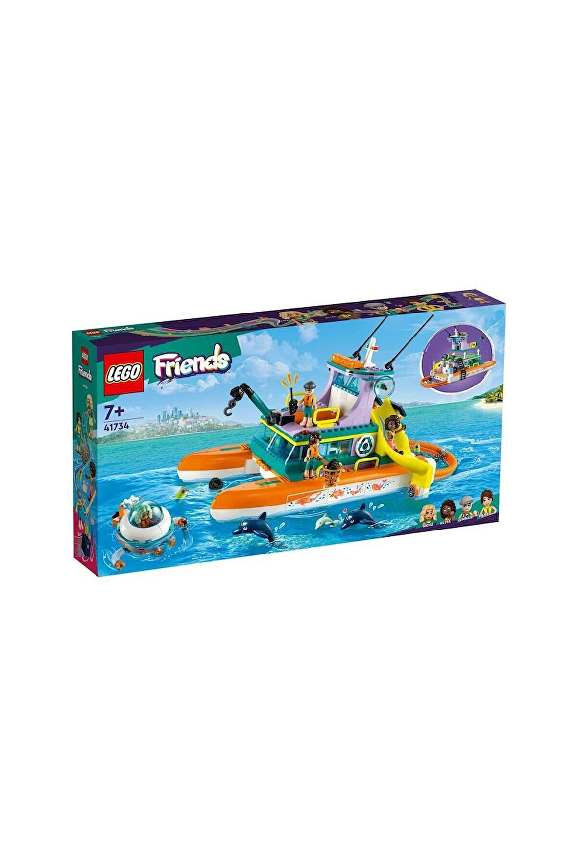 Kız Çocuk Oyuncak Erkek Çocuk Oyuncak 41734 LEGO® Friends - Kurtarma Teknesi 717 parça +7 yaş Eğitic