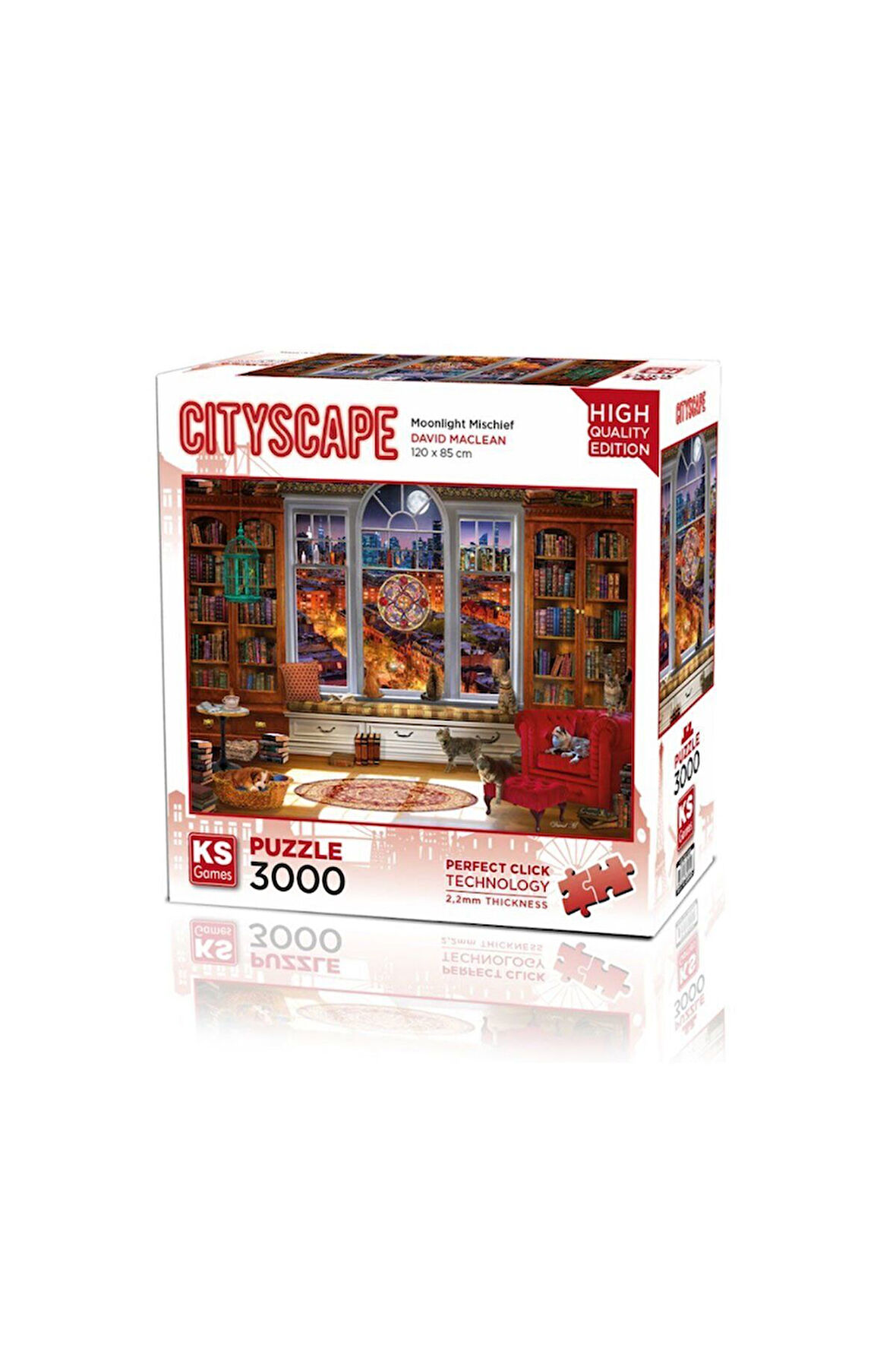 Kız Çocuk Oyuncak 23020 Moonlight Mischief 3000 Parça Puzzle -KS Puzzle Erkek Çocuk Oyuncak Eğitici