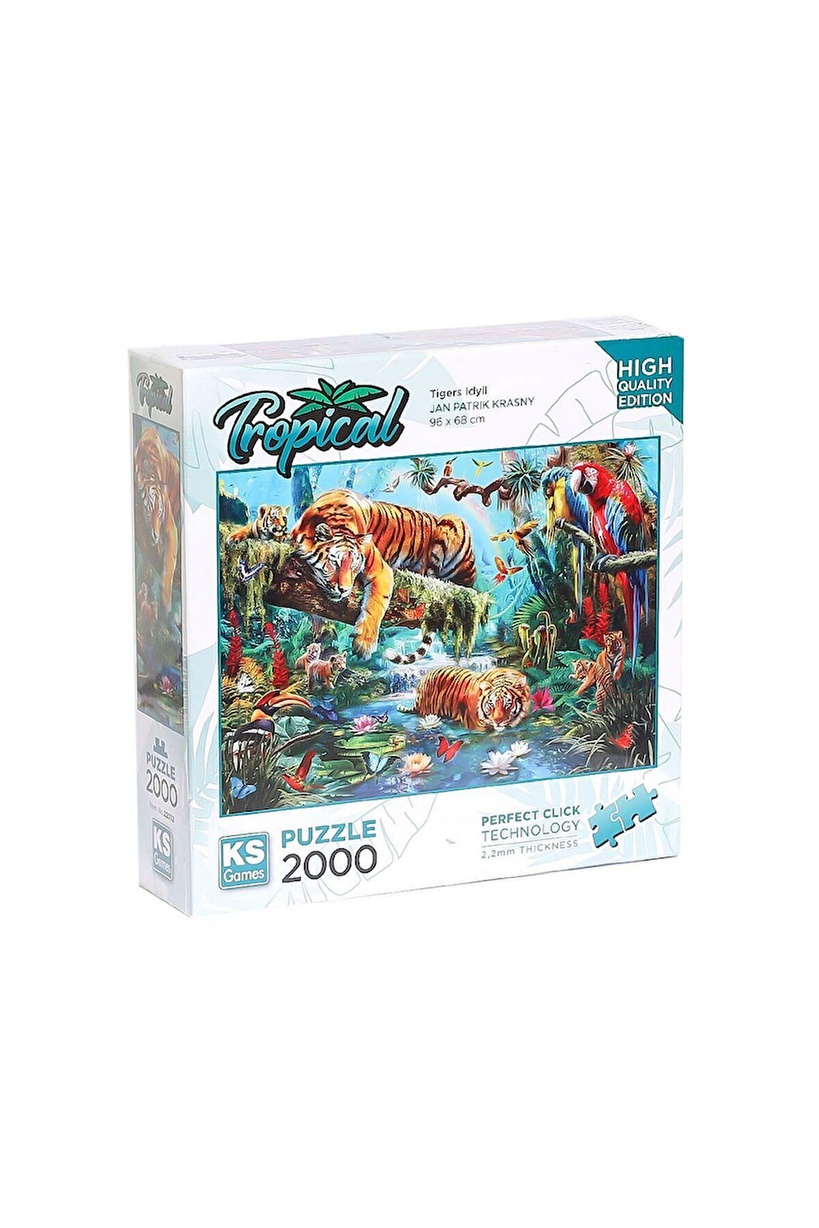 Kız Çocuk Oyuncak 22512 Tiger Idyll 2000 Parça Puzzle -KS Puzzle Erkek Çocuk Oyuncak Eğitici Oyuncak