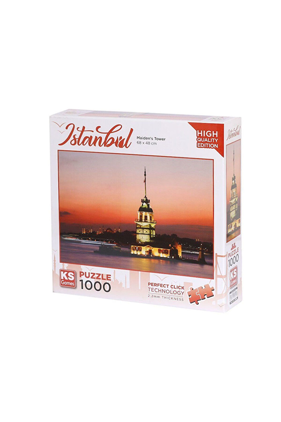 Kız Çocuk Oyuncak 20729 Kız Kulesi Gün Batımı 1000 Parça Puzzle -KS Puzzle Eğiticii