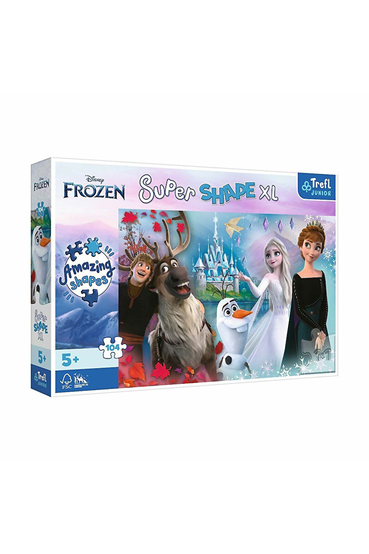Kız Çocuk Oyuncak PUZZLE-50017 Frozen 104 Parça XL Çocuk Puzzle Erkek Çocuk Oyuncak Eğitici Oyuncakl