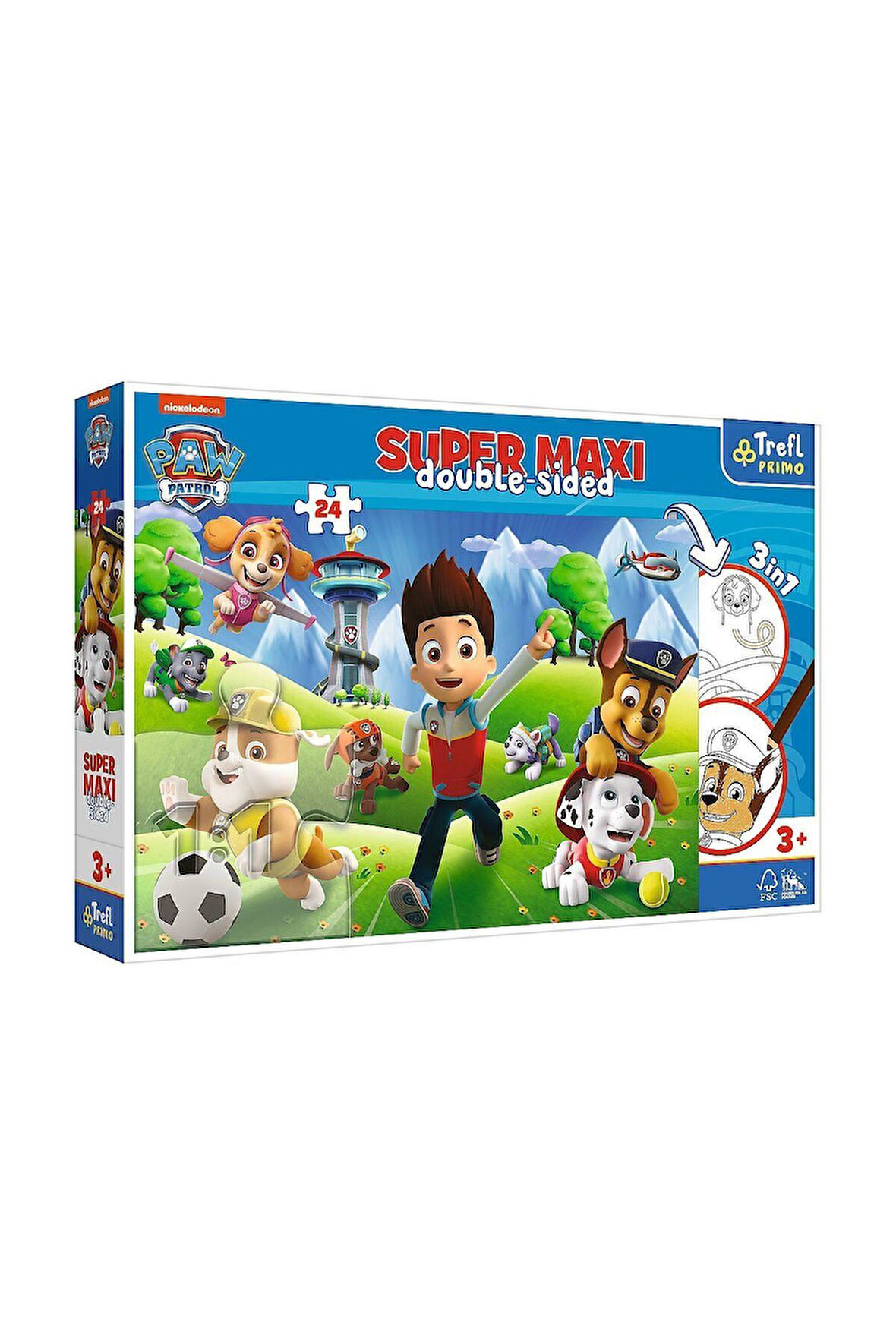 Kız Çocuk Oyuncak PUZZLE-41001 Super Maxi Paw Patrol 24 Parça Çocuk Puzzle Eğiticii