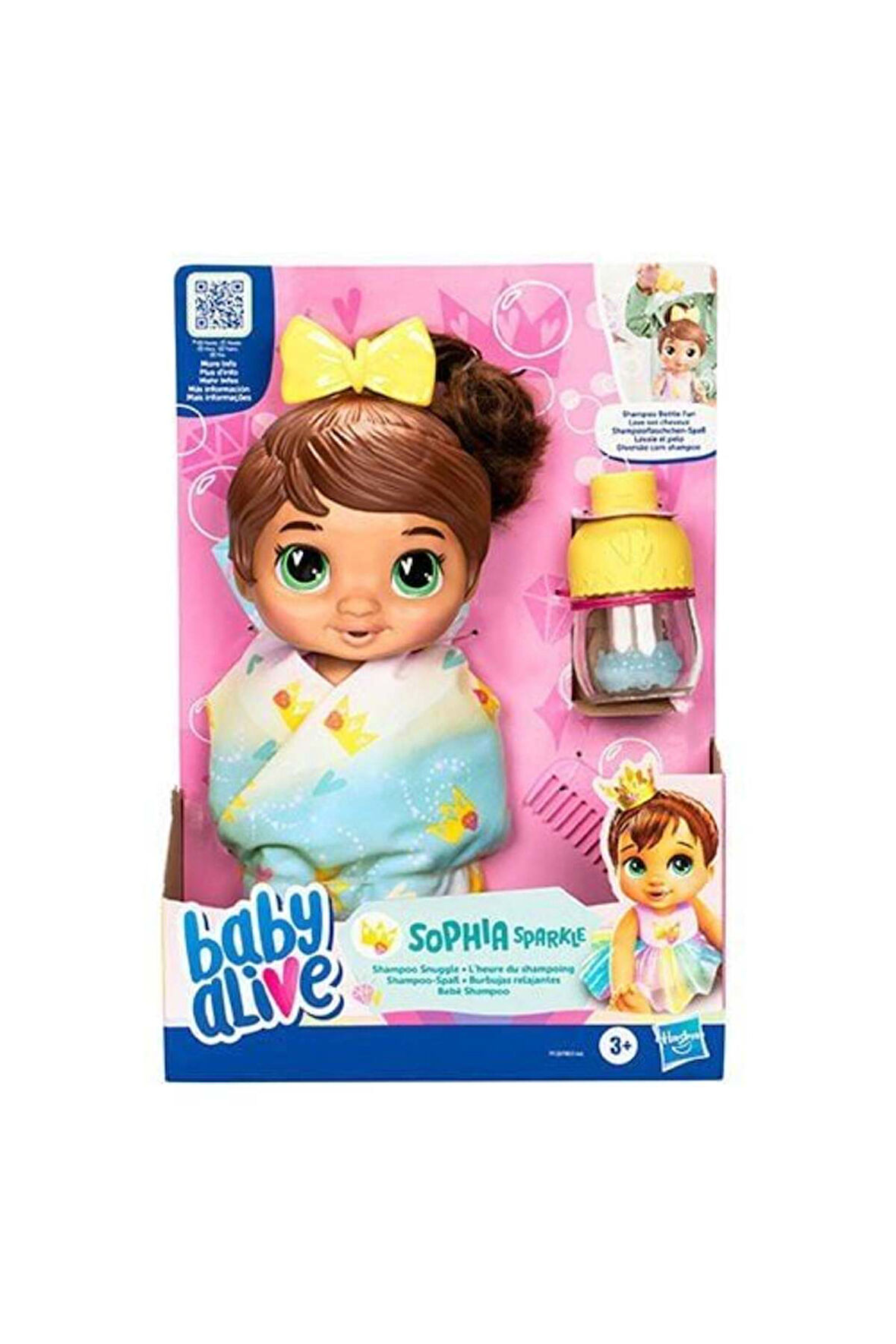 Kız Çocuk Oyuncak F9120 Baby Alive Şampuan Sevgisi Esmer Bebek +3 yaş Erkek Çocuk Oyuncak Eğitici Oy