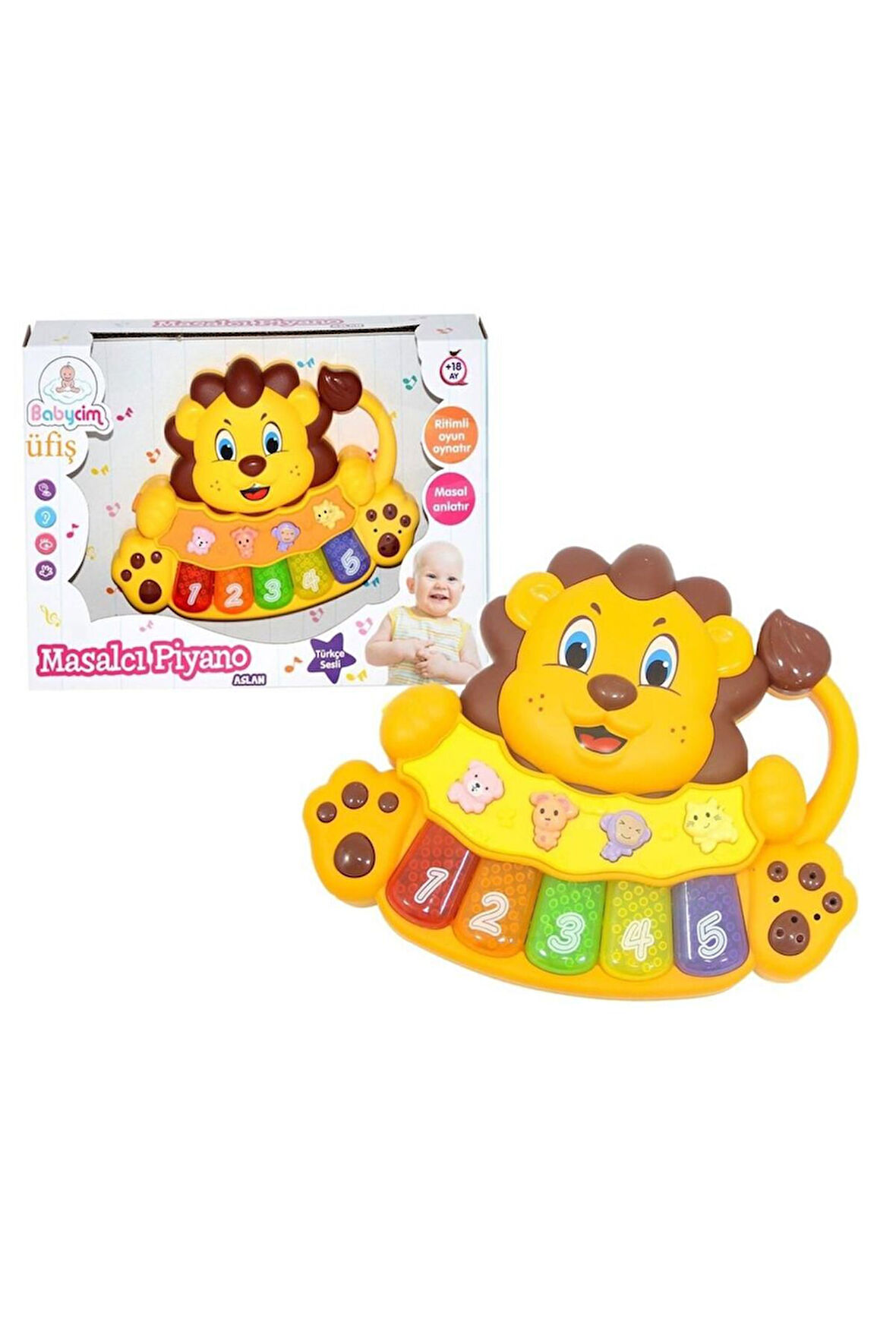 Kız Çocuk Oyuncak Birlik Aslan Masalcı Piyano Erkek Çocuk Oyuncak Eğitici Oyuncaklar