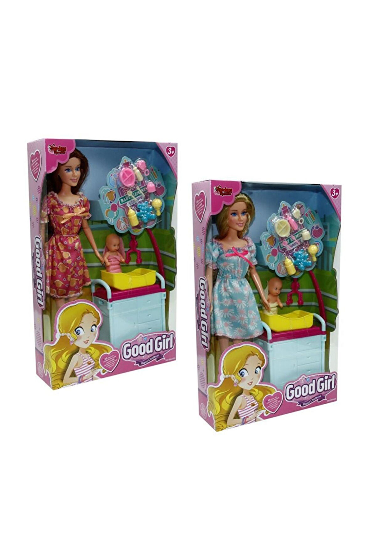 Kız Çocuk Oyuncak Kutulu 29Cm Aksesuarlı Beşikli Bebek Erkek Çocuk Oyuncak Eğitici Oyuncaklar