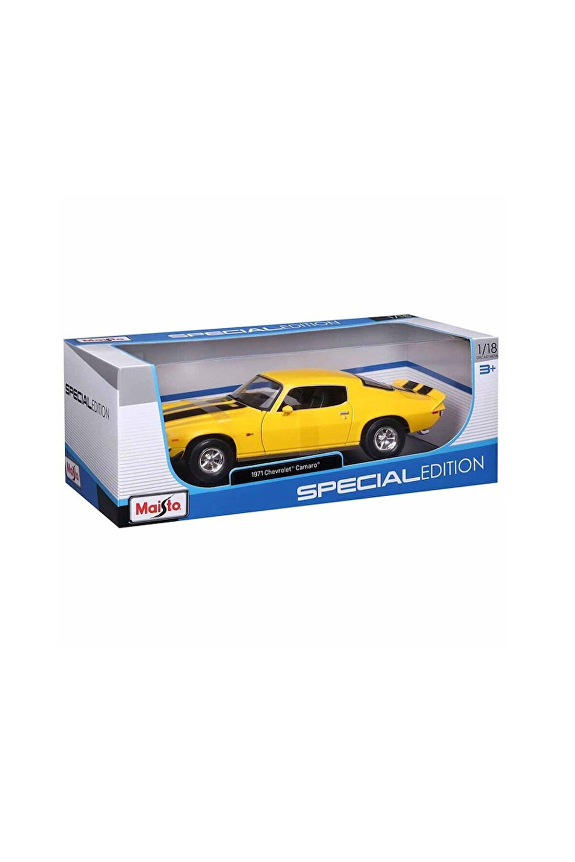 Kız Çocuk Oyuncak MAIS 31131 1971 Chevrolet Camaro Model Araba 1:18 Erkek Çocuk Oyuncak Eğitici Oyun