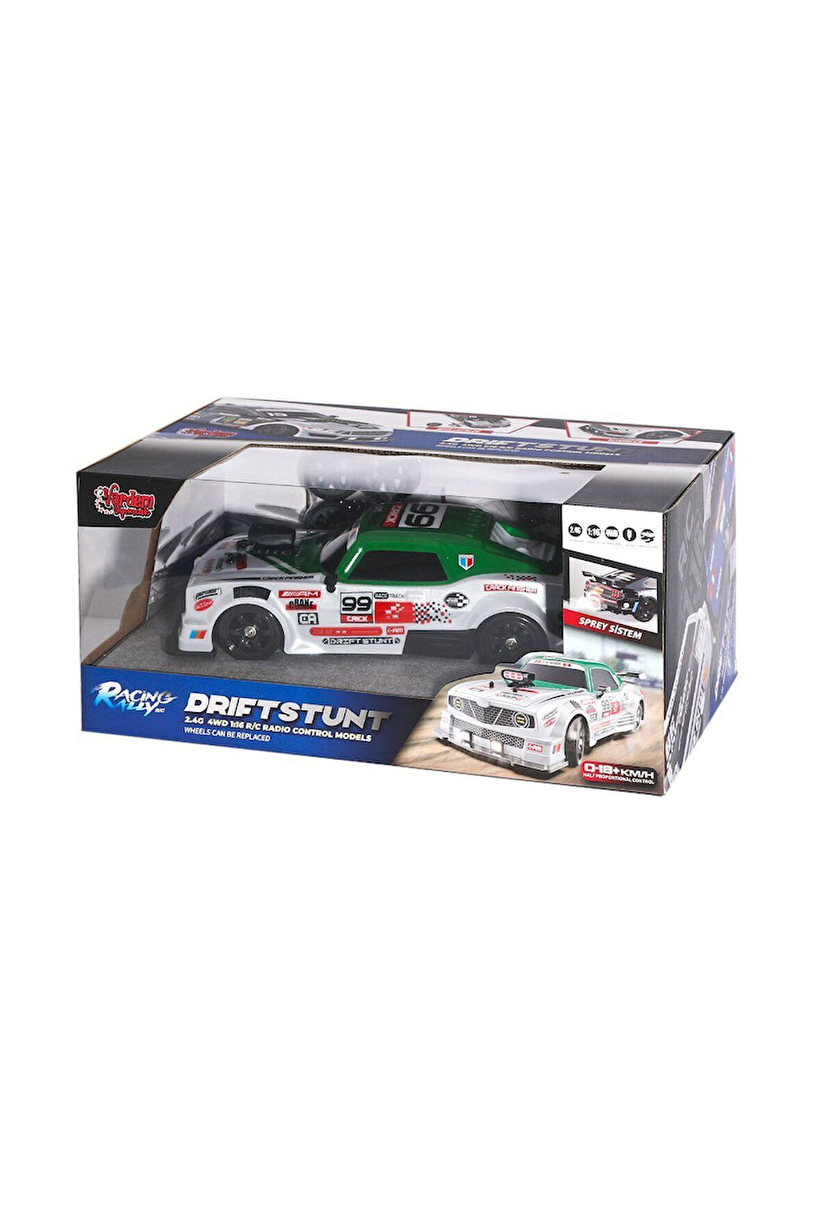 Kız Çocuk Oyuncak HB-SC16A08 Kumandalı 4x4 Drift Araba Işıklı ve Buharlı -Vardem