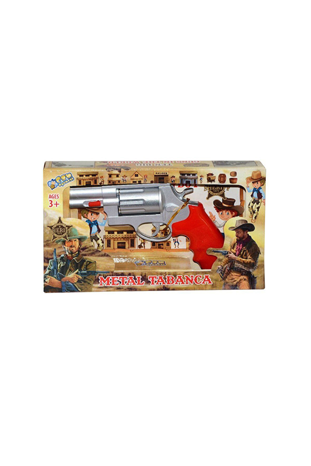 Kız Çocuk Oyuncak CN2002 Metal Kovboy Tabancası Erkek Çocuk Oyuncak Eğitici Oyuncaklar