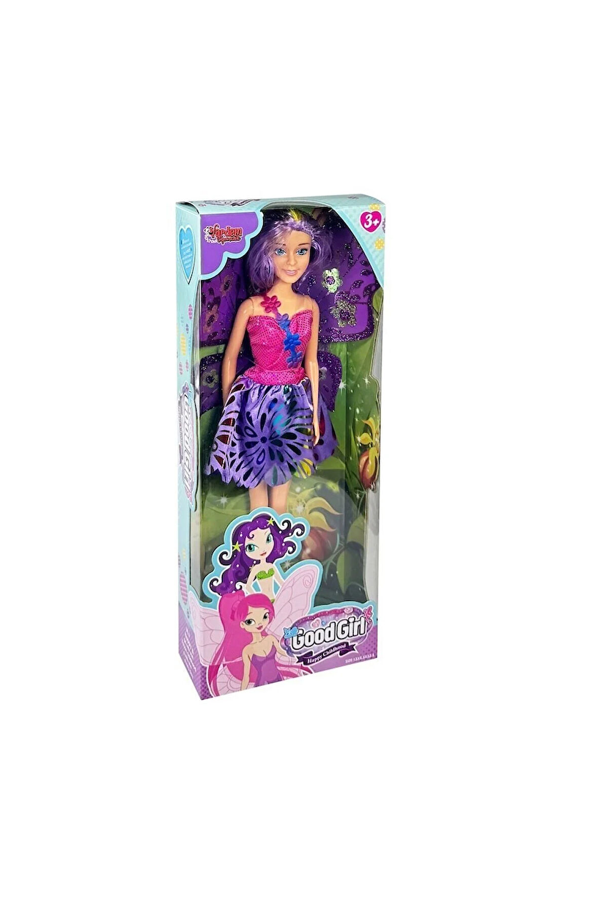 Kız Çocuk Oyuncak WG-115285 Kanatlı Peri Bebek 29cm - 1adet Stokta Olan Gönderil