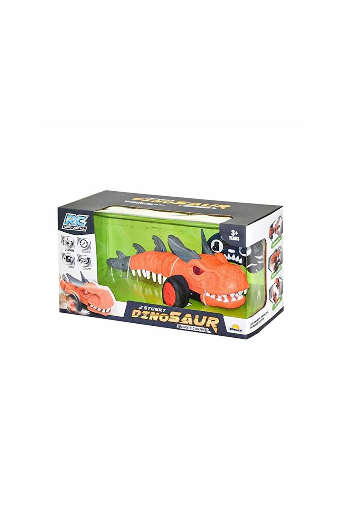 Kız Çocuk Oyuncak S00003400 3400 Kumandalı Dinazor Stunt 2.4 Ghz Erkek Çocuk Oyuncak Eğitici Oyuncak