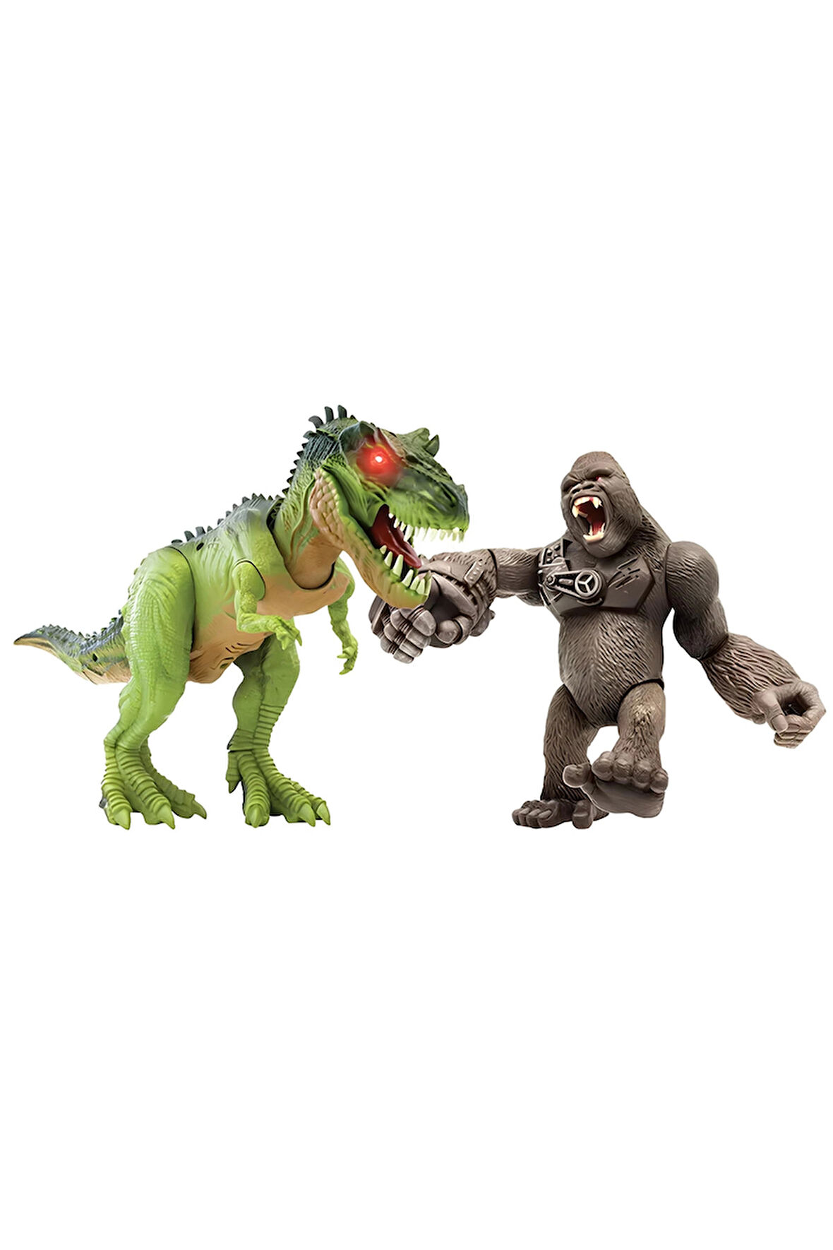 Kız Çocuk Oyuncak Primal Clash Gorilla vs T-rex Sesli Işıklı Oyun Seti Erkek Çocuk Oyuncak Eğitici O