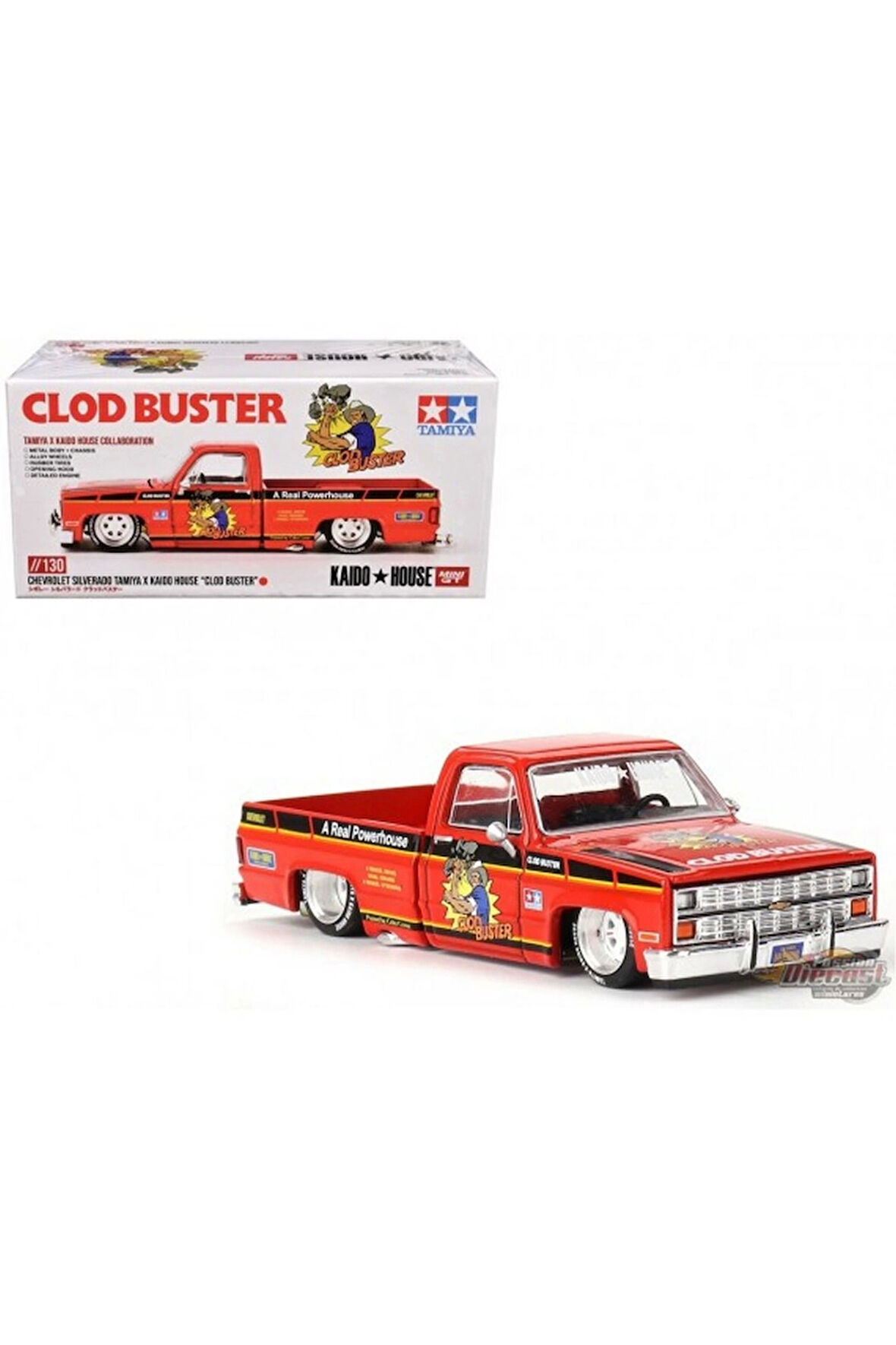 Kız Çocuk Oyuncak Mini GT 1/64 Chevrolet Silverado TAMIYA x KAIDO HOUSE ''Clod B