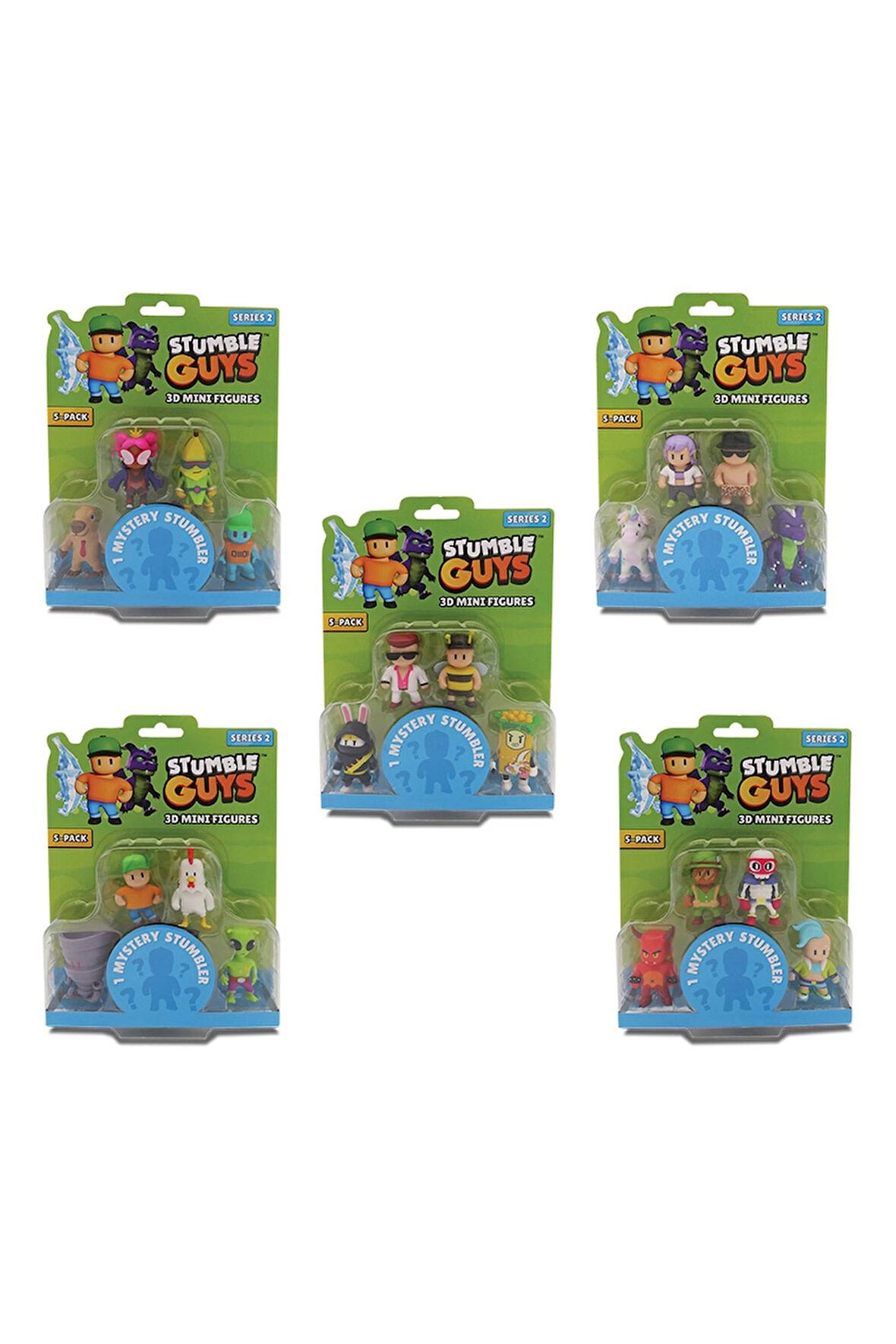 Kız Çocuk Oyuncak Stumble Guys 5'li Mini Figür - GIO-TUY14000 - 1 Kutu Fiyatıdır