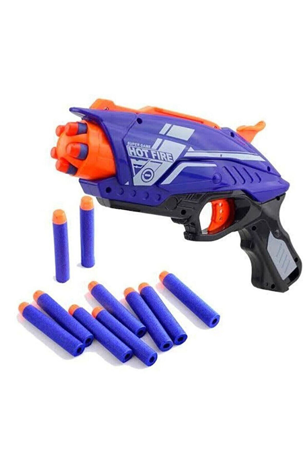 Nişancı 4 Yumuşak Sünger Atan Tabanca Erkek Çocuk Oyuncak Eğitici Oyuncaklar