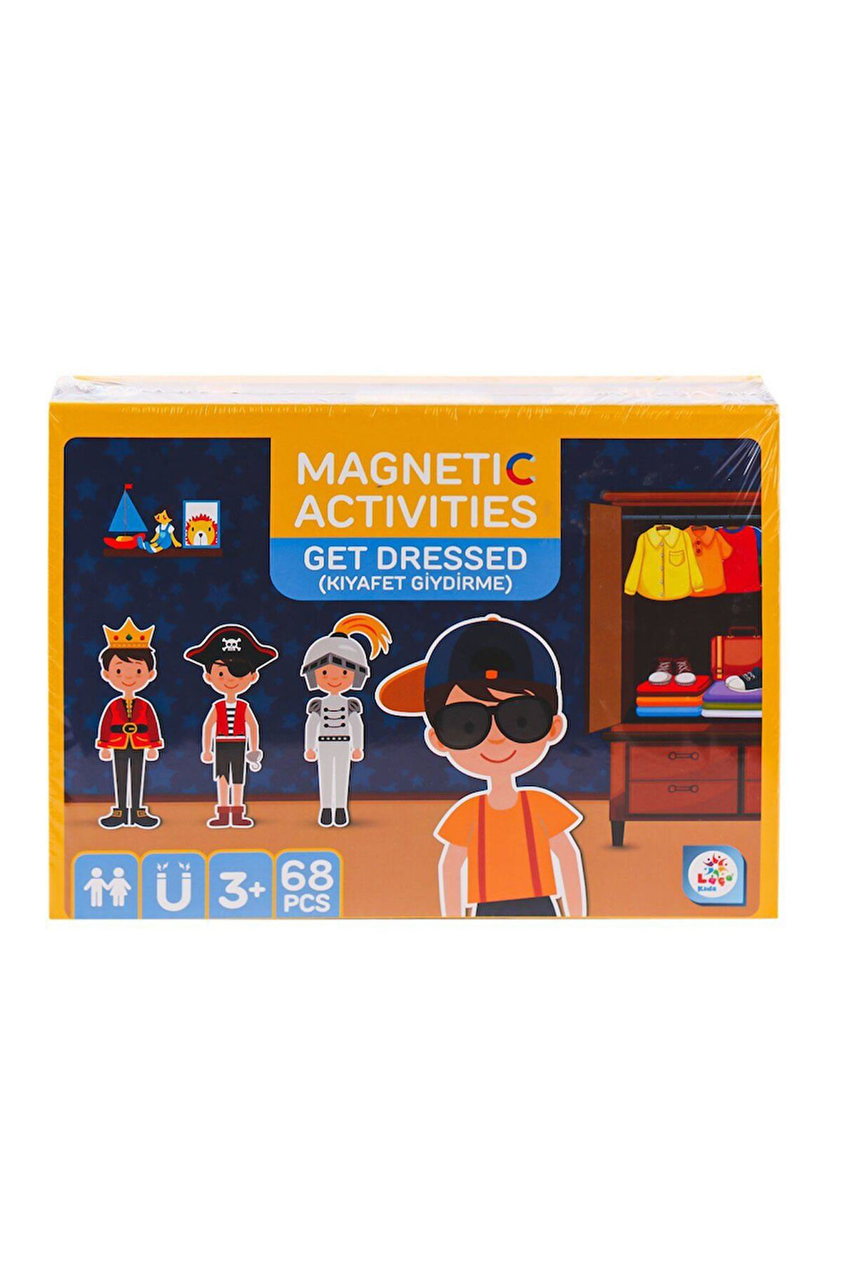 Kız Çocuk Oyuncak LC7983 Manyetik Aktivite Kıyafet Değiştirme Oyunu -Laçokids Eğ