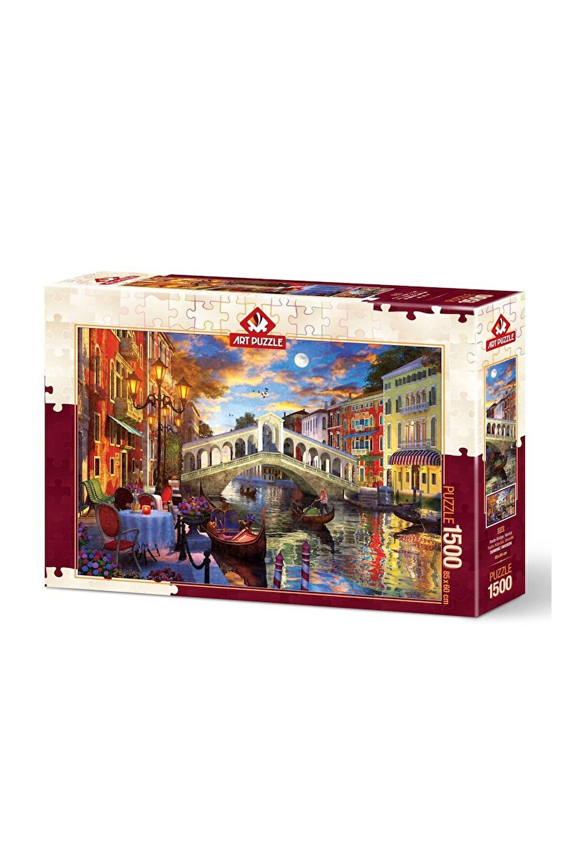Kız Çocuk Oyuncak 5372 Art Puzzle Rialto Köprüsü, Venedik 1500 parça Puzzle / +1