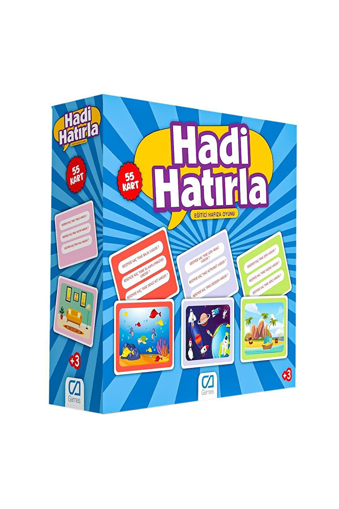 Kız Çocuk Oyuncak 5108 CA Games, Hadi Hatırla - Erkek Çocuk Oyuncak Eğitici Hafıza Oyunu / +5 yaş Eğ