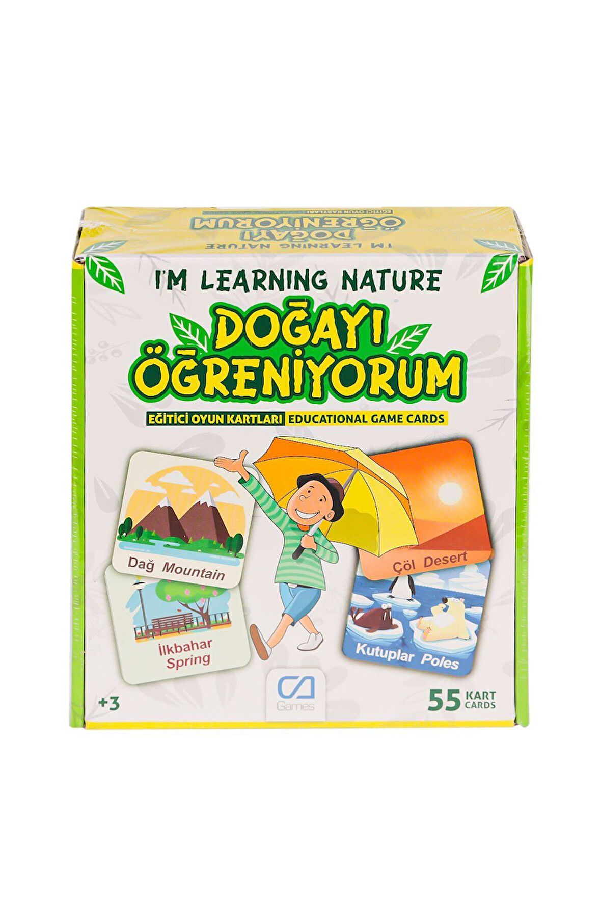 Kız Çocuk Oyuncak CAEGT-5053 Doğayı Öğreniyorum Erkek Çocuk Oyuncak Eğitici Oyun Kartları Erkek Çocu