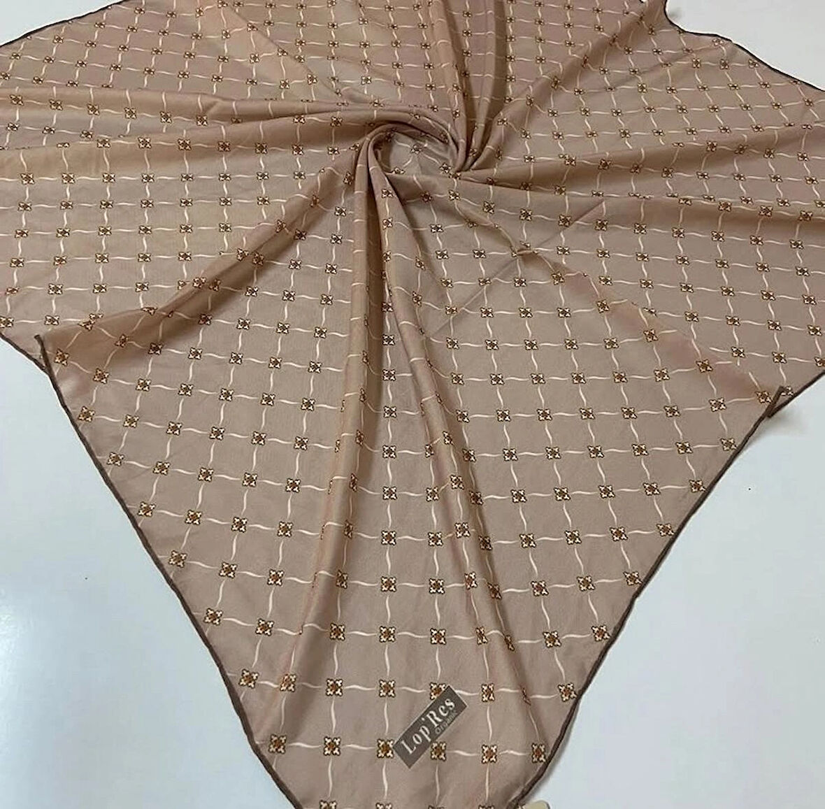 Lopre organik eşarp bej 