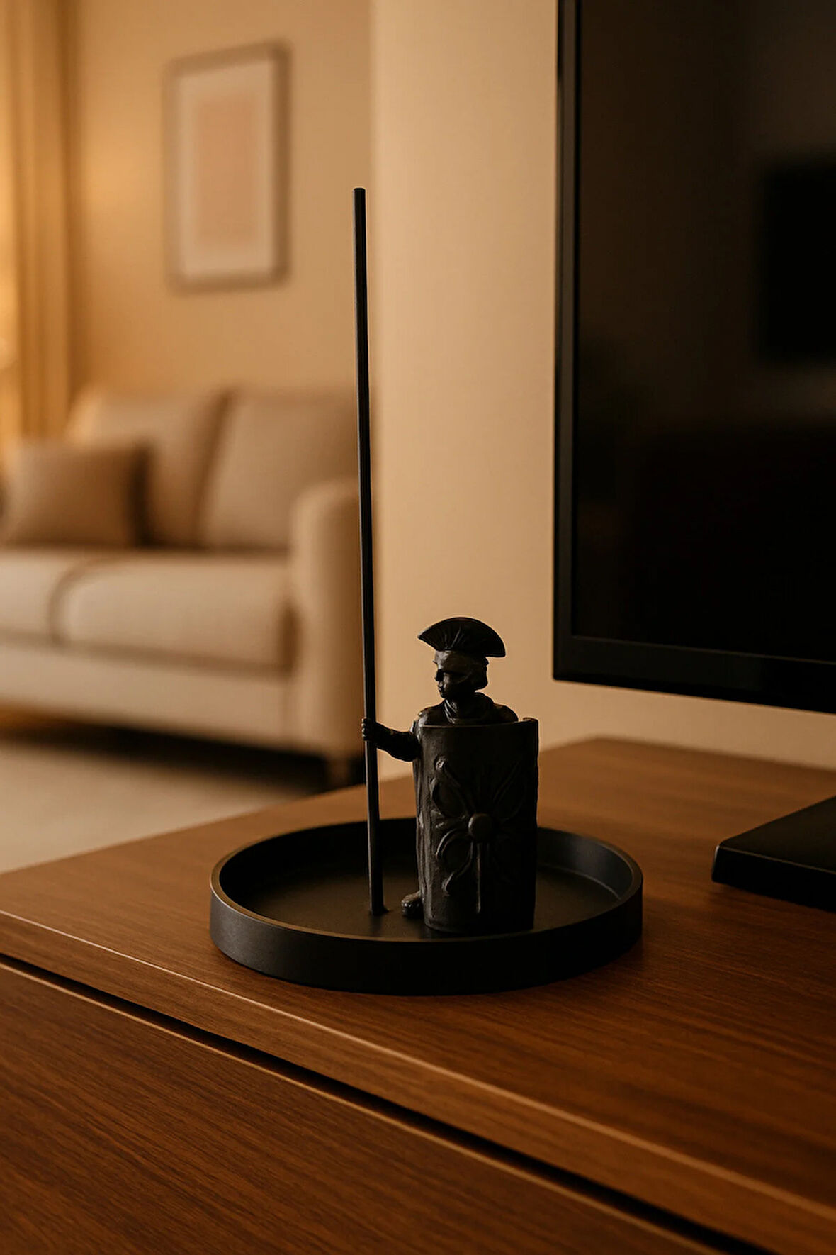 Dekoratif Biblo Roma Tütsülük Beyaz Siyah Modern 9 X 13 Cm