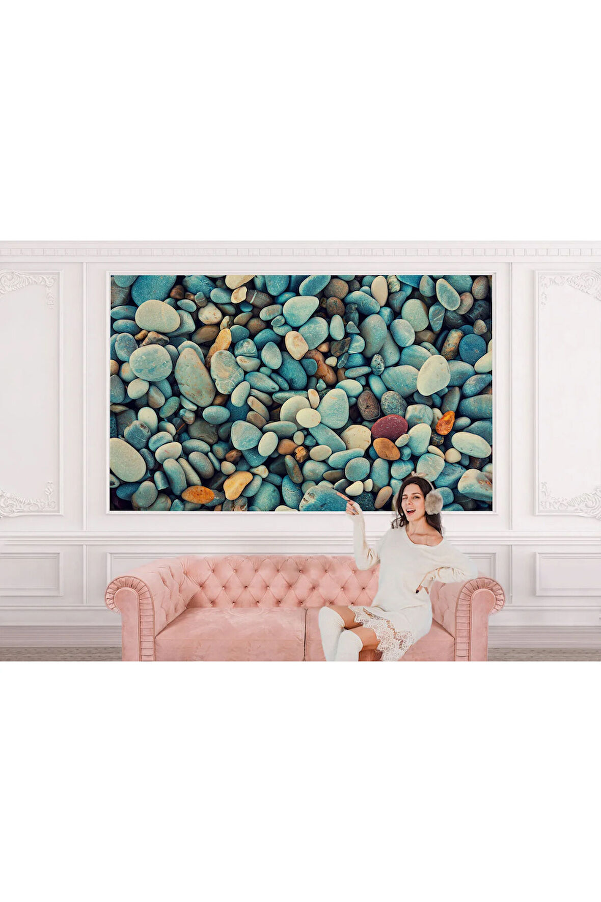 Oxyteez   Deniz Taşı Dekoratif Duvar Kağıdı-3495 3495