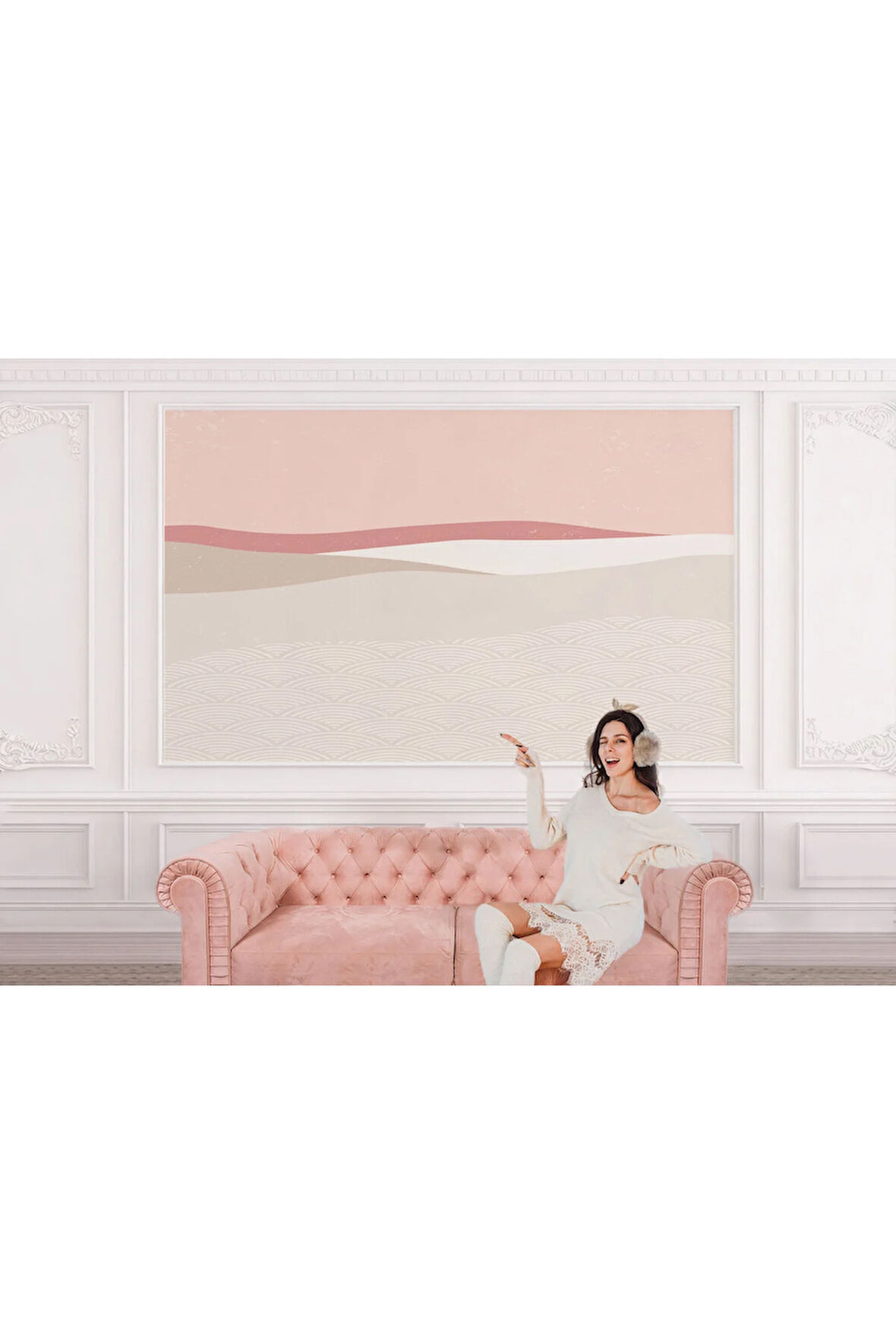 Oxyteez   Minimalist Soyut Boho Modern Duvar Kağıdı-5540 5540