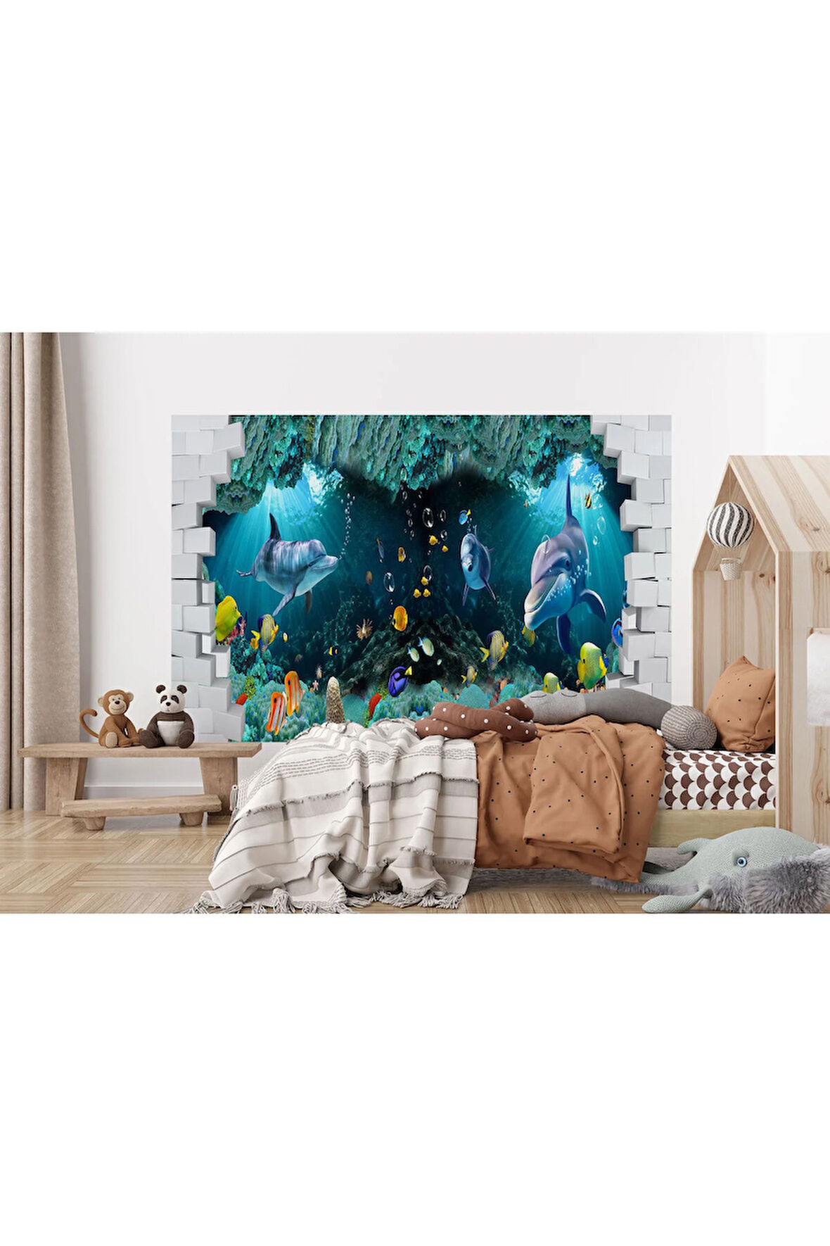 Oxyteez   Deniz Altında Sevimli Yunus Balıkları Duvar Kağıdı-5622 5622