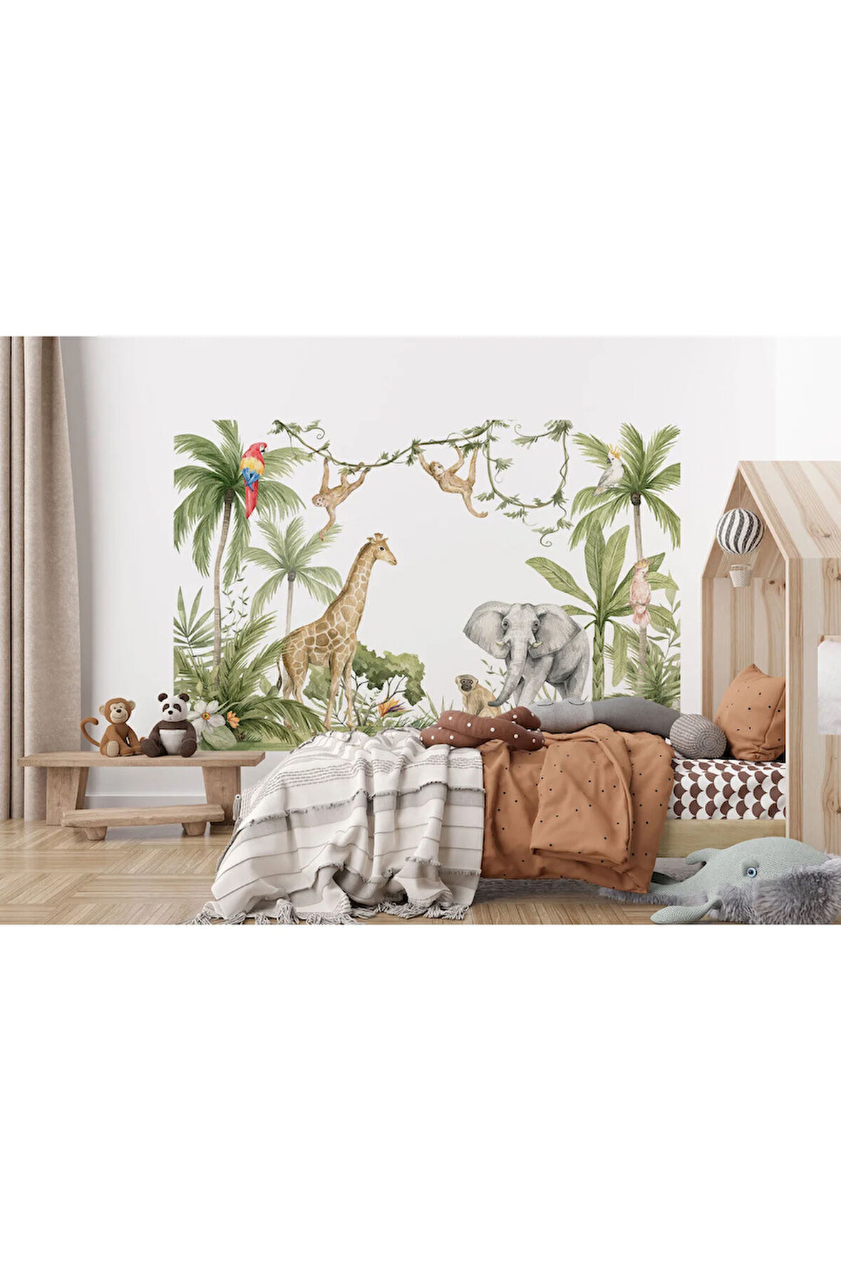 Oxyteez   Sevimli Hayvanlar Desenli Duvar Kağıdı Kreş Okul Posteri-5637 5637
