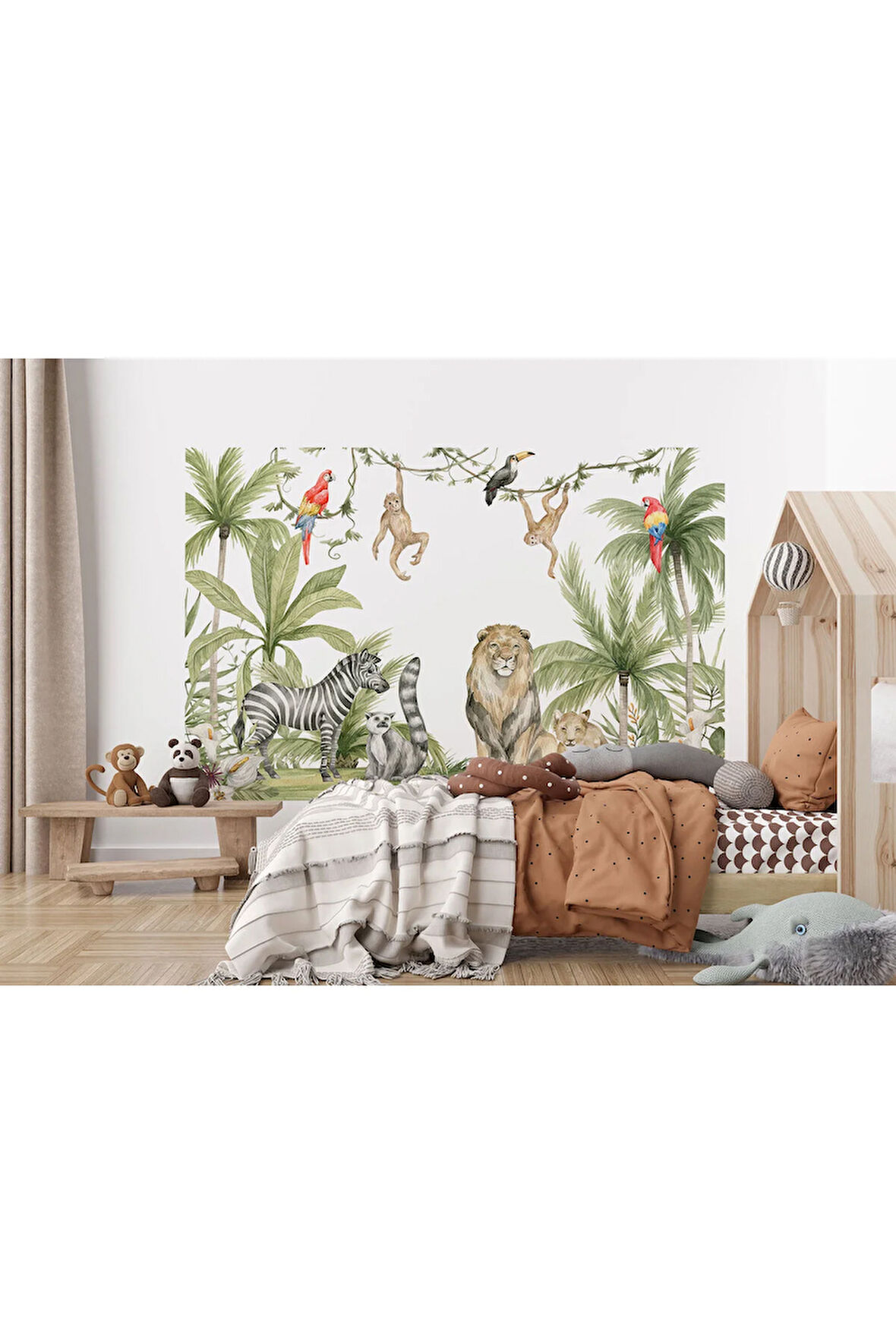 Oxyteez   Sevimli Hayvanlar Desenli Duvar Kağıdı Kreş Okul Posteri-5638 5638