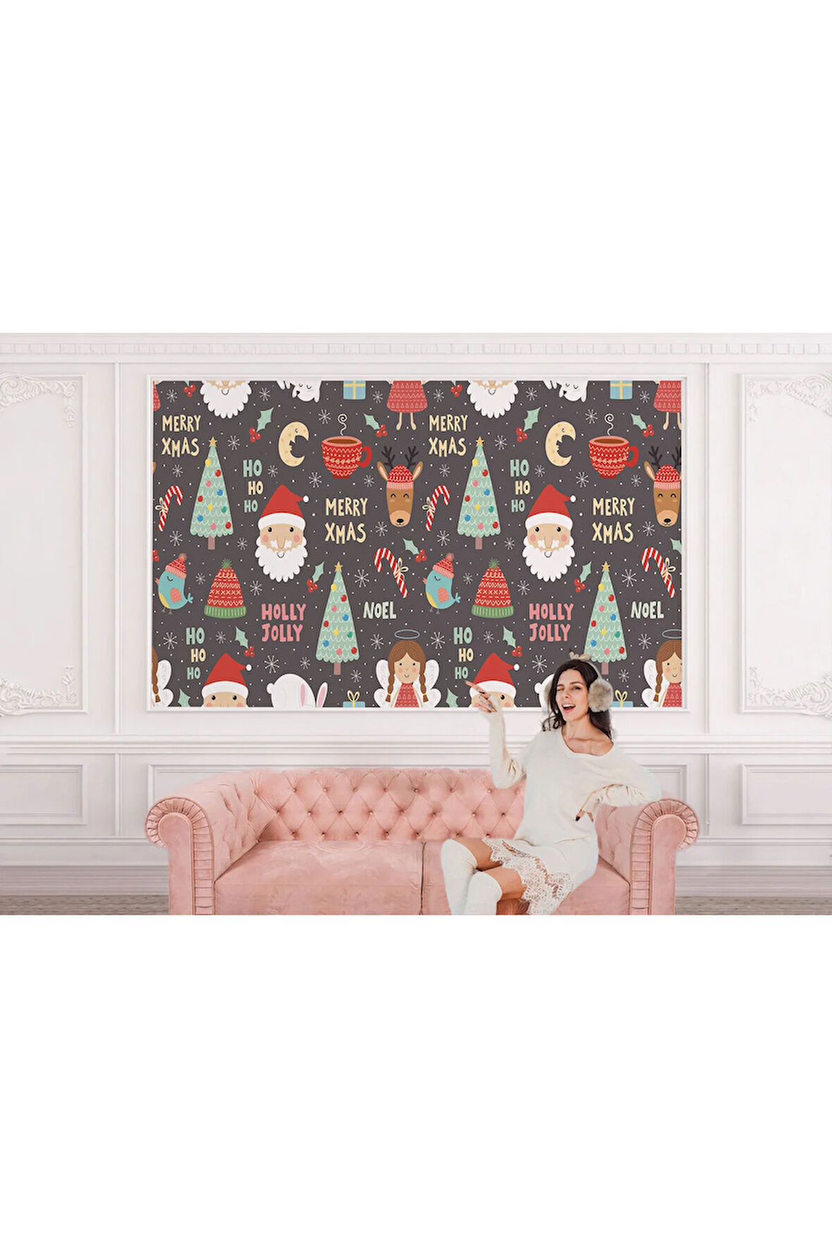 Oxyteez   Yılbaşı Christmas Temalı Duvar Kağıdı Poster-5713 5713