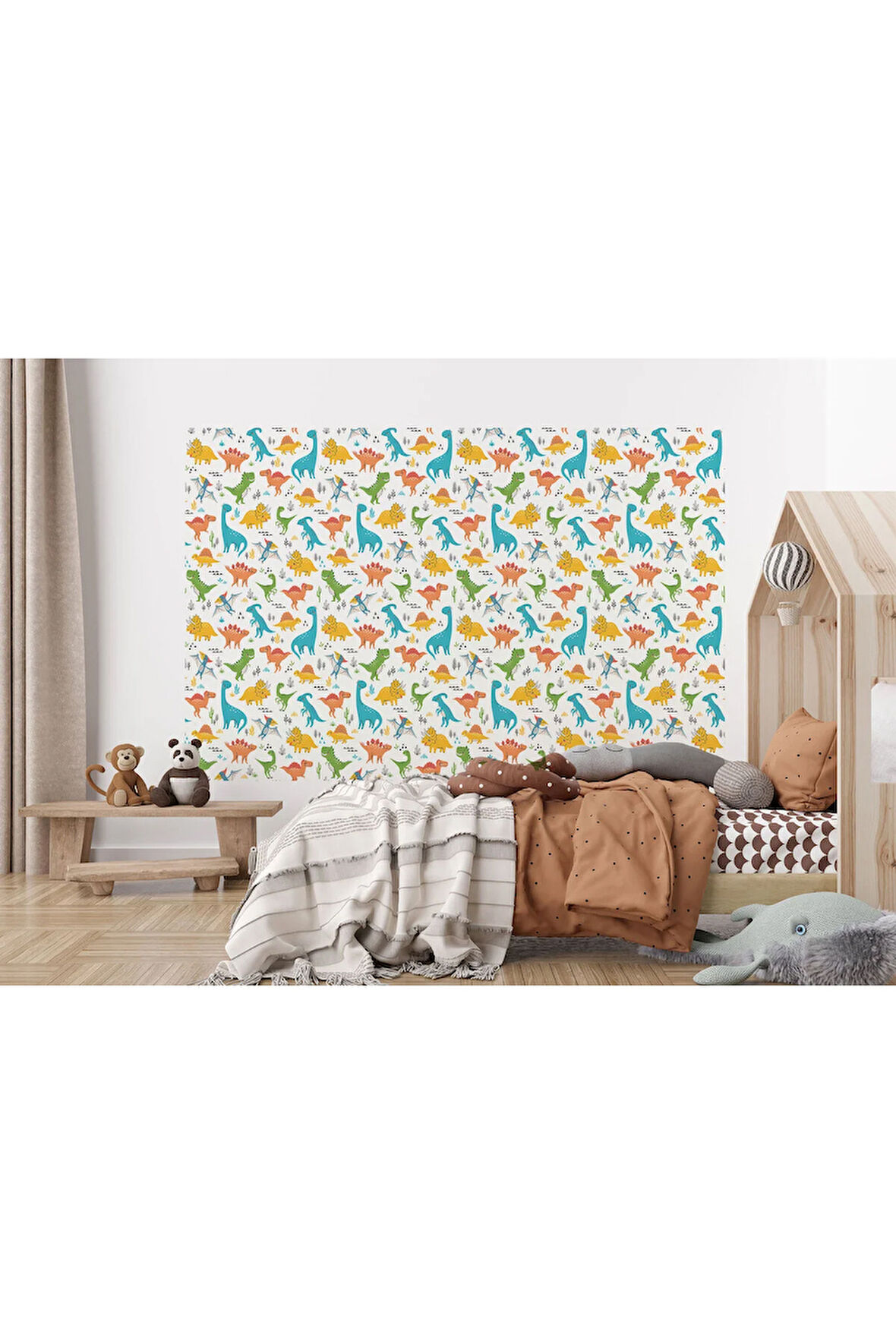 Oxyteez   Sevimli Dinazorlar Desenli Duvar Kağıdı -5734 5734