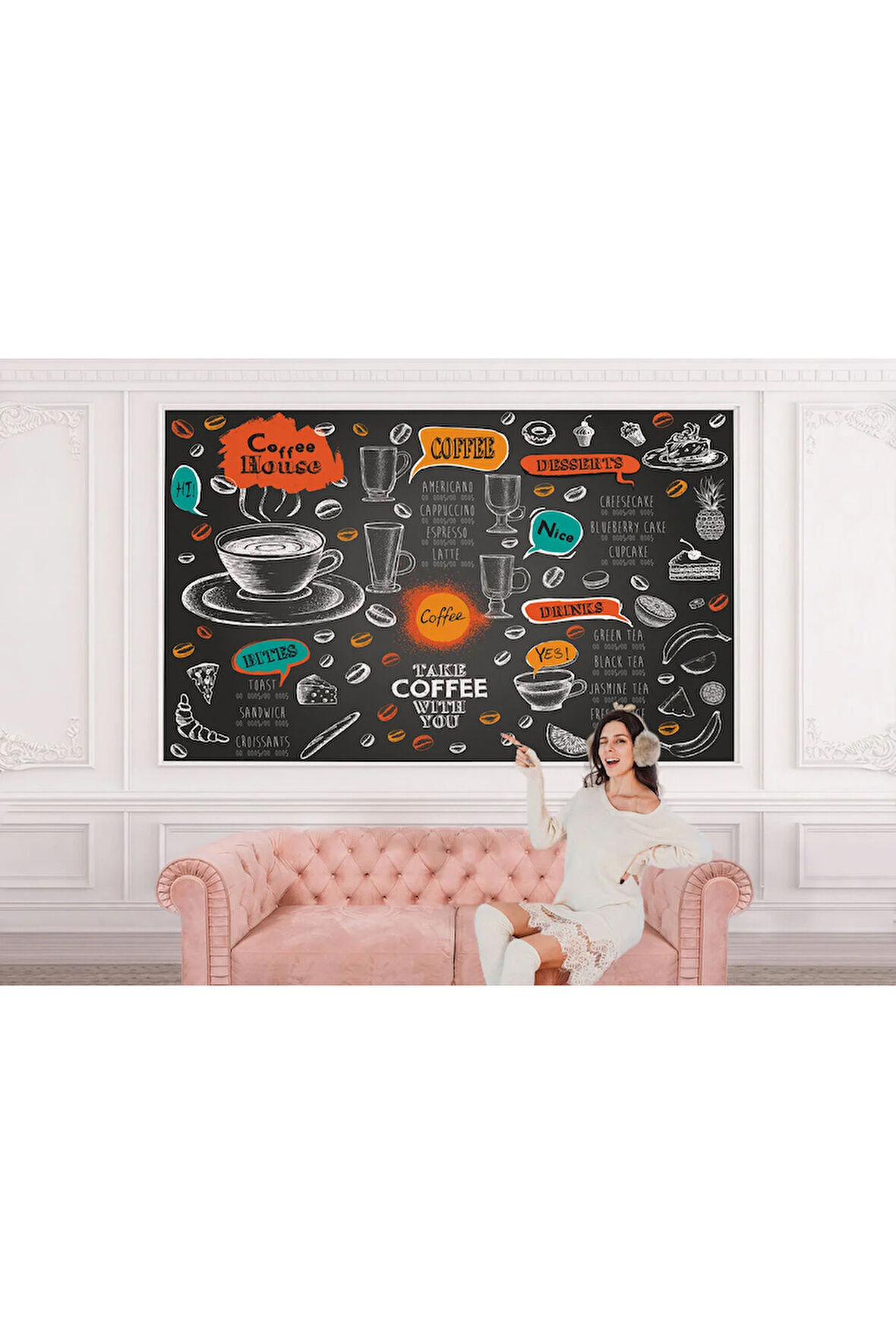 Oxyteez   Mutfak Cafe ve Restoran İçin Modern Duvar Kağıdı-5764 5764