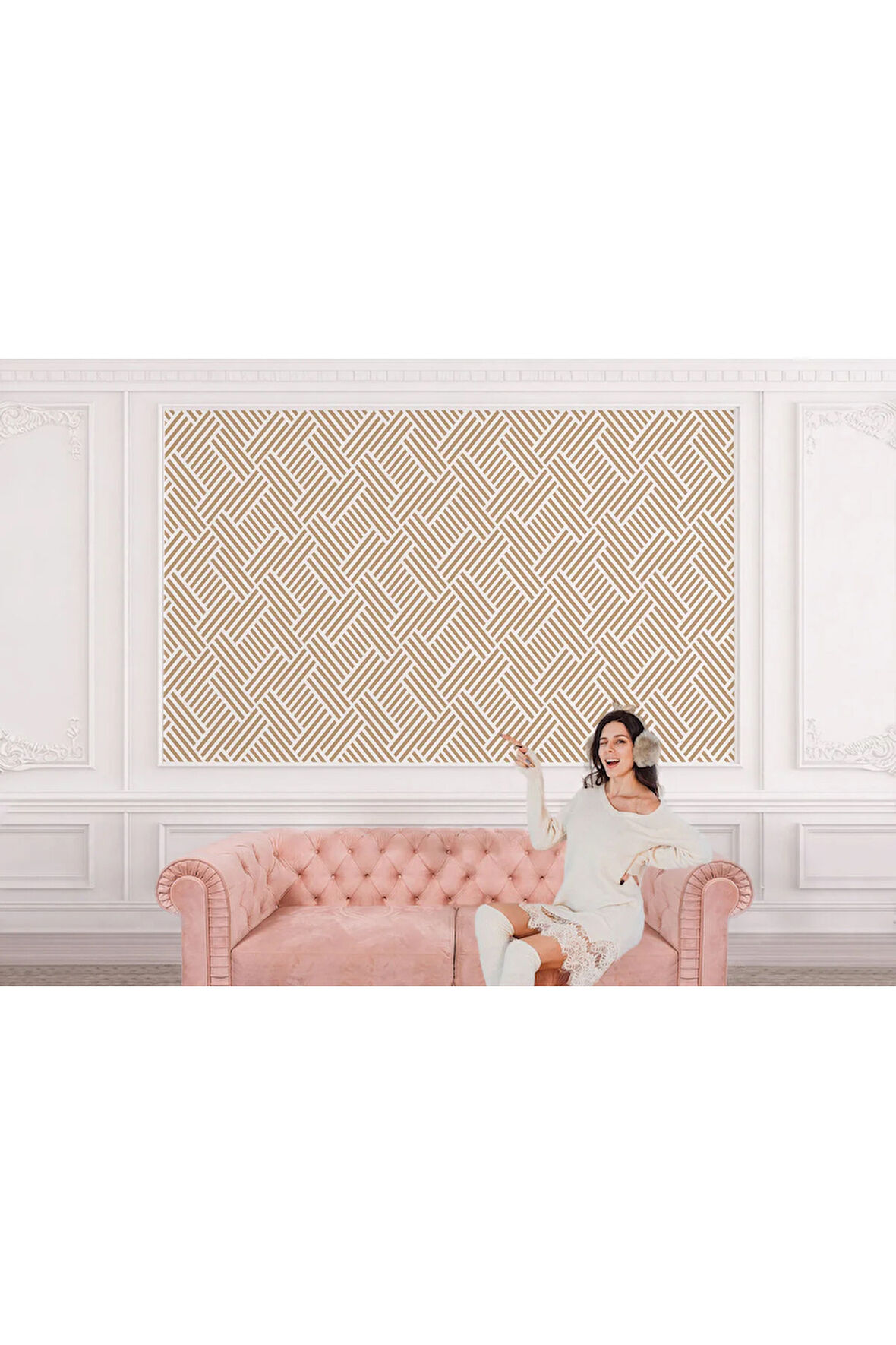 Oxyteez   Pastel Renkli Geometrik Desenli Duvar Kağıdı-5780 5780