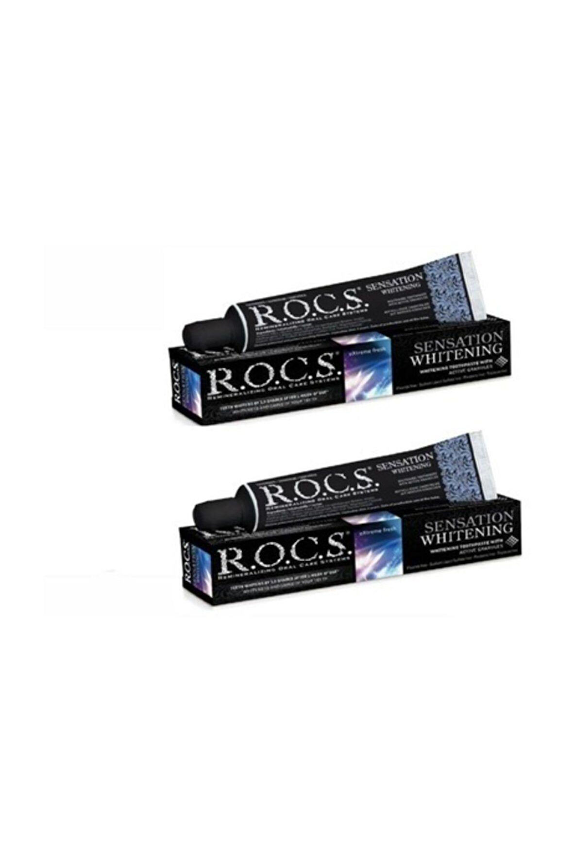 Rocs Sensation Whitening Beyazlatıcı Parlatıcı Diş Macunu 60ml X 2 Adet