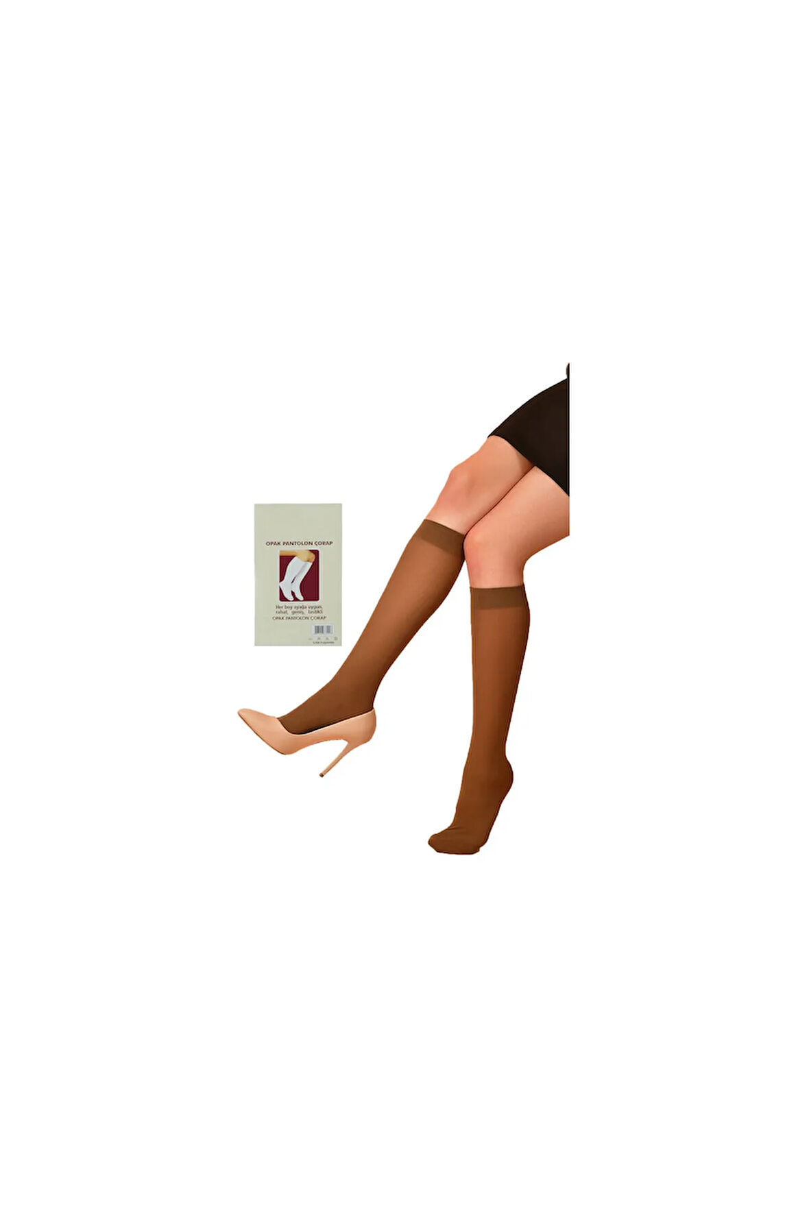 ÖZGE 40 Denye Opak Pantolon Çorabı 3 Çift 86 Vizon