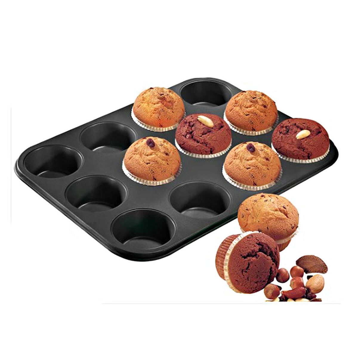 12'li Muffin KapKek Kalıbı