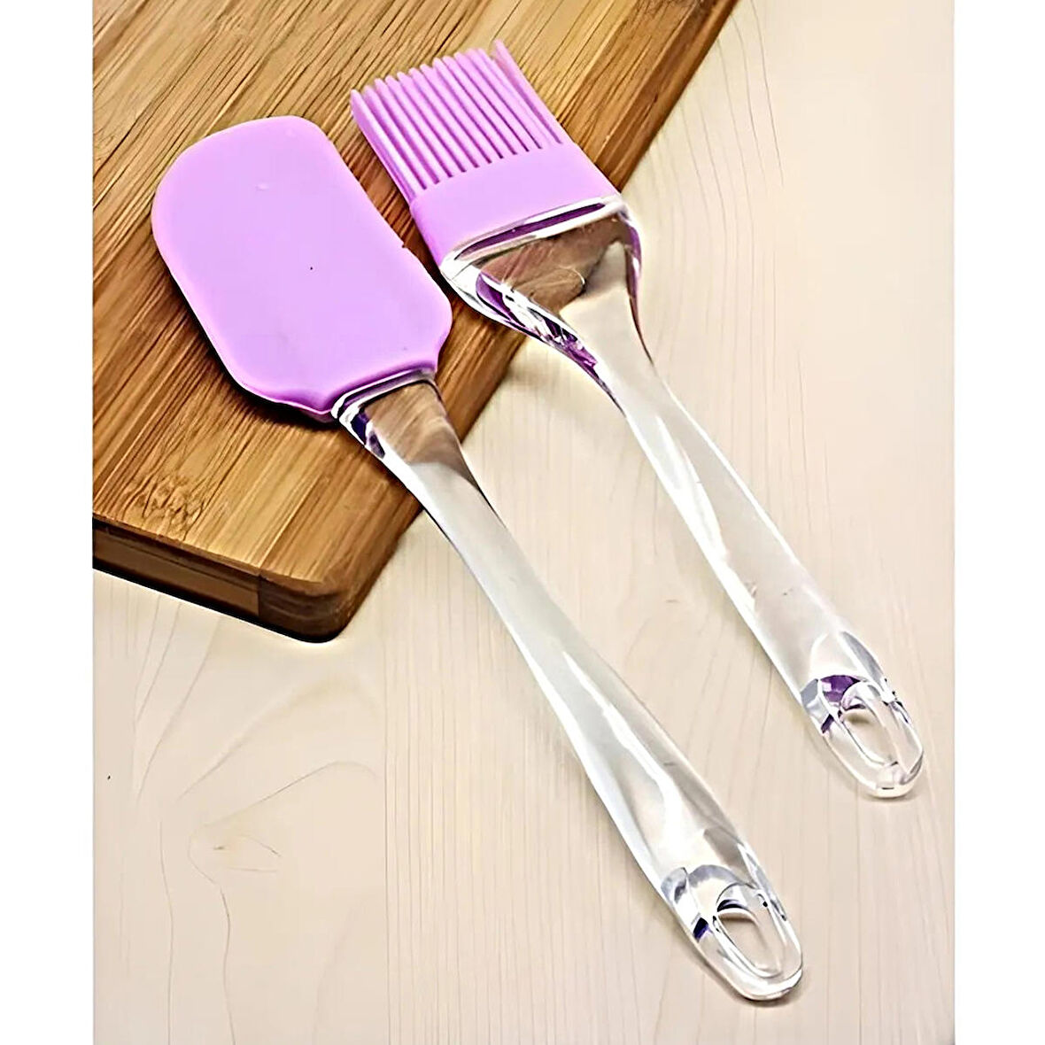 Silikon Yumurta Fırçası Ve Spatula 2'li