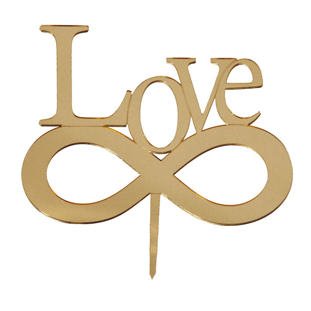 Pasta Üstü Yazısı Love - Gold