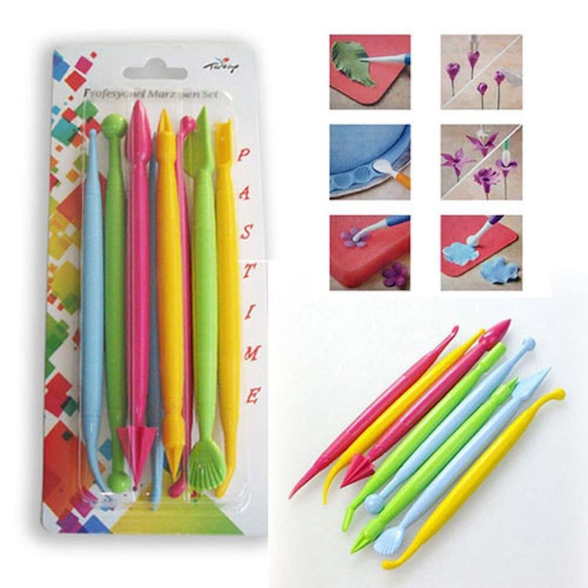 Profesyonel Marzipan Set 8'li