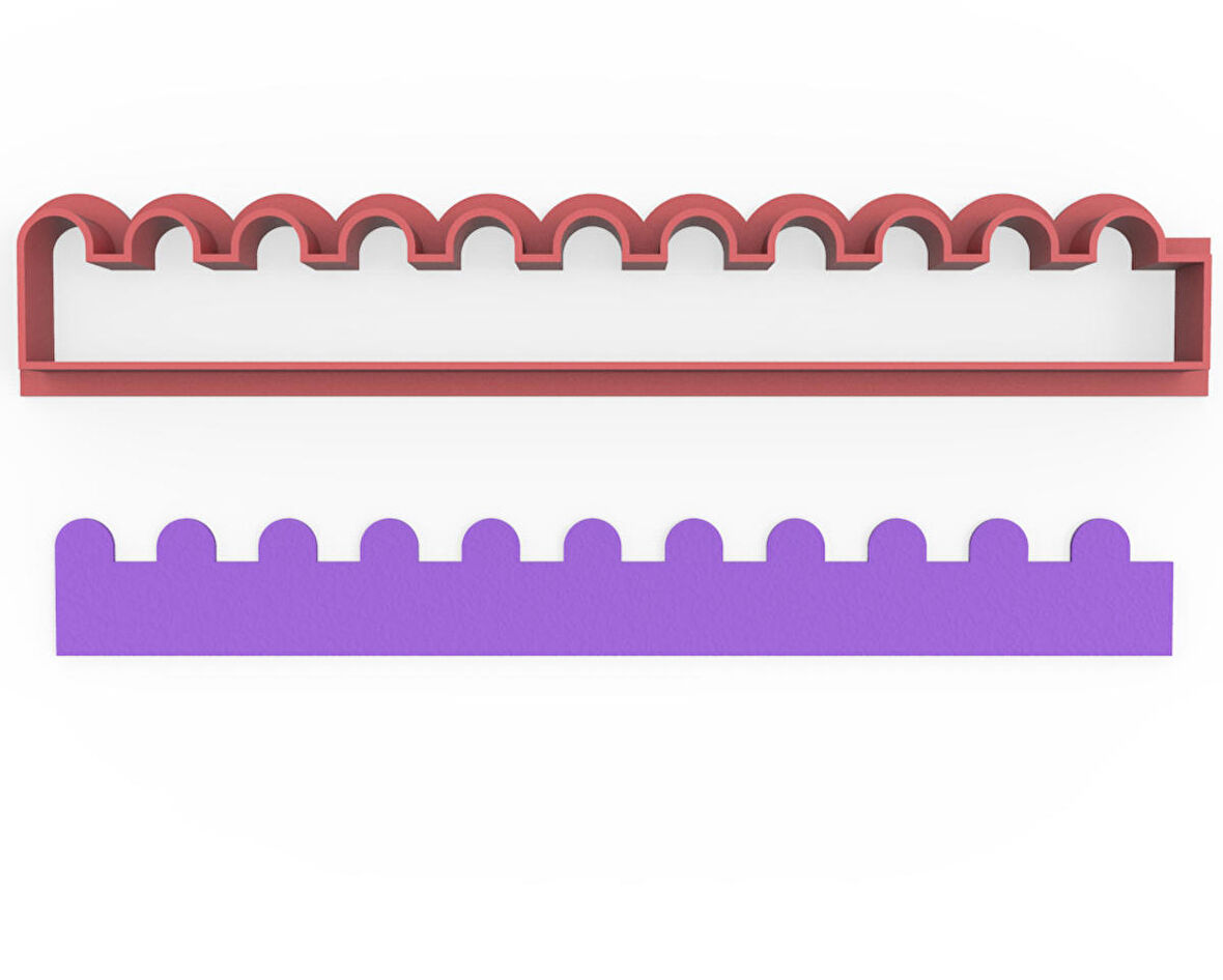 Yarım Daire Fondant Kesici