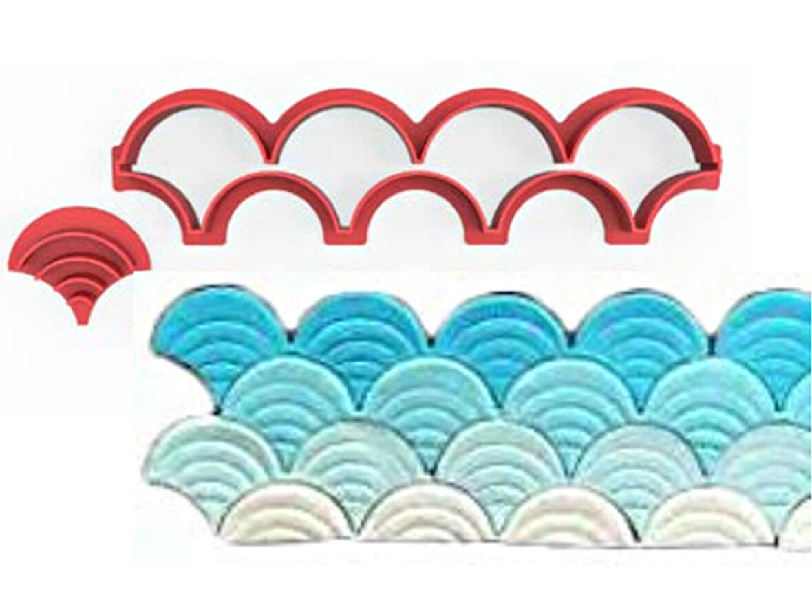 Dalgalar Fondant Kesici