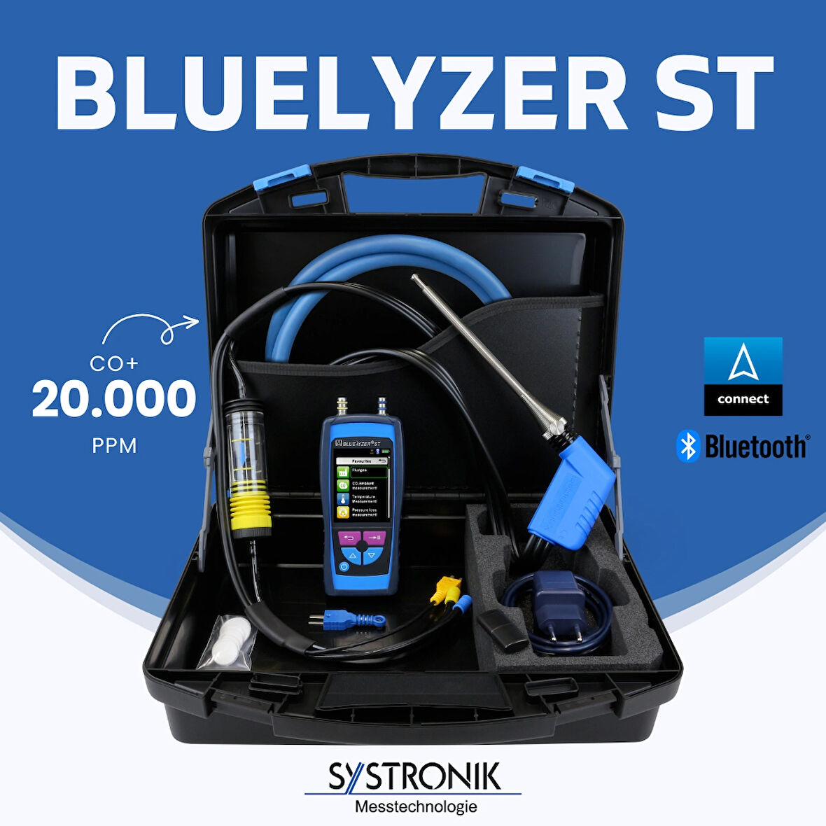 Systronik Bluelyzer St Allrounder Set Baca Gazı Analiz Cihazı 20.000 PPM