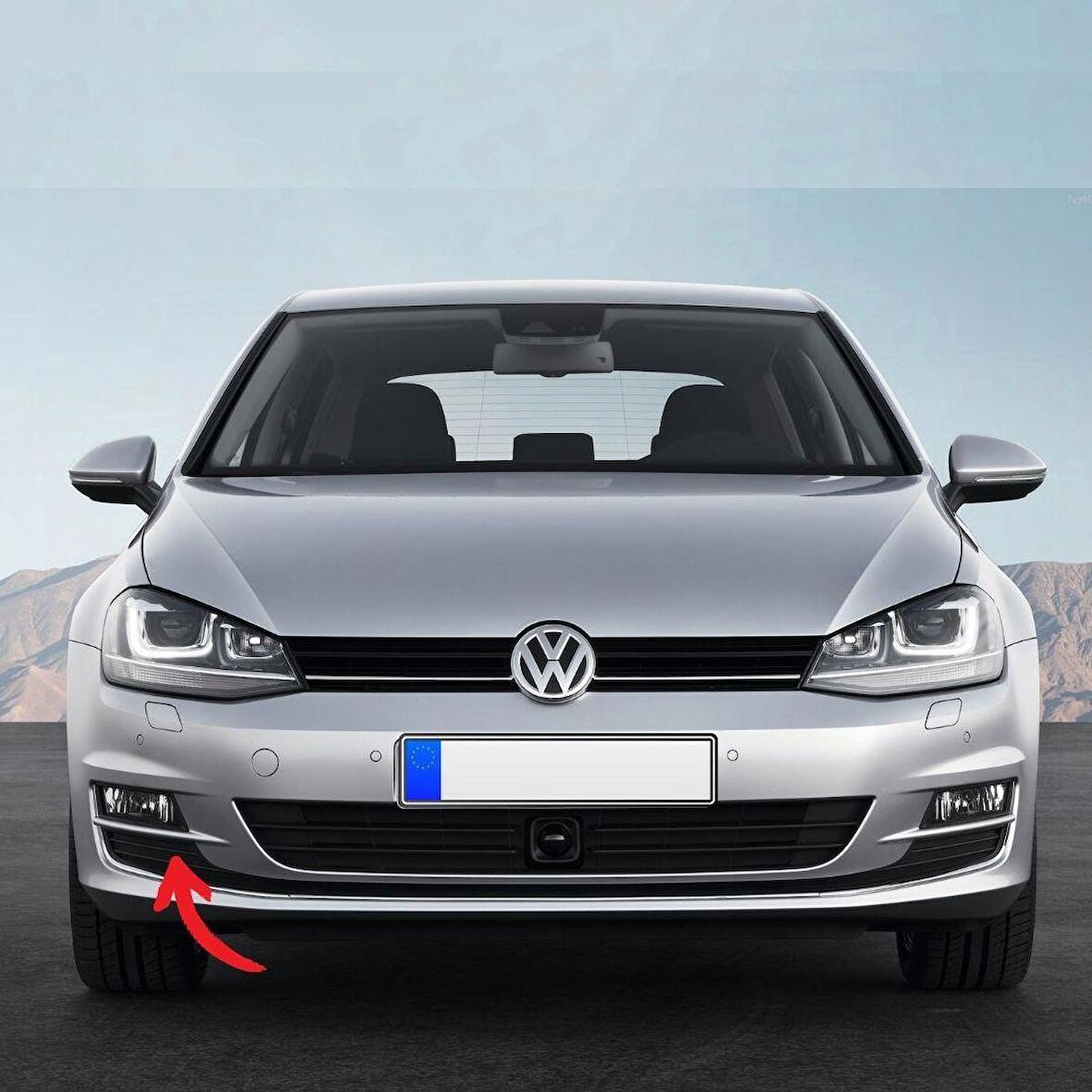 GKL Sağ Hava Kılavuzu Izgara Kapak VW Golf  MK7 2013-2017 5G0853666