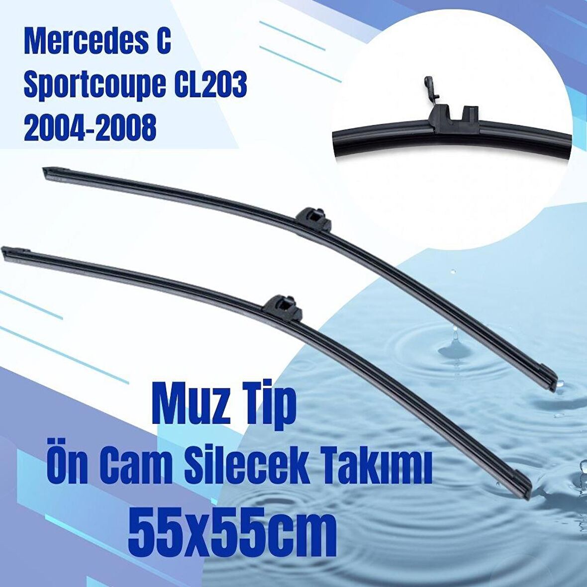 SİLBAK Ön Silecek Takımı Mercedes C Sportcoupe CL203 2004-2008 55x55cm