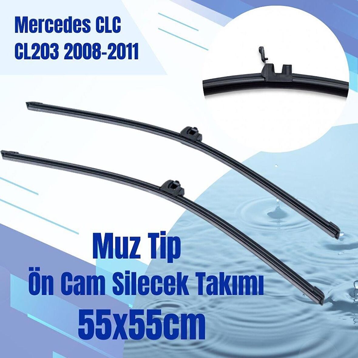 SİLBAK Ön Silecek Takımı Mercedes CLC CL203 2008-2011 55x55cm