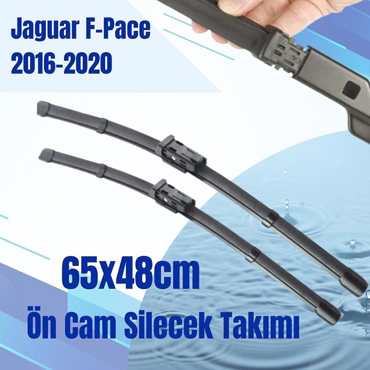 SİLBAK Ön Cam Silecek Takımı Jaguar F-Pace 2016-2020 65x48cm 